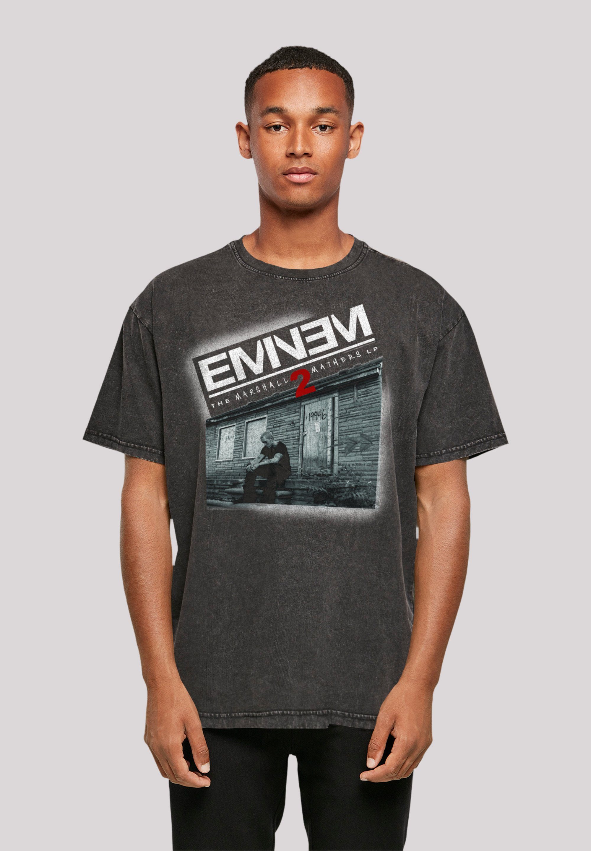 F4NT4STIC T-Shirt Premium Musik 2 Music Qualität, Oldschool Mathers Rap Eminem schwarz Marshall