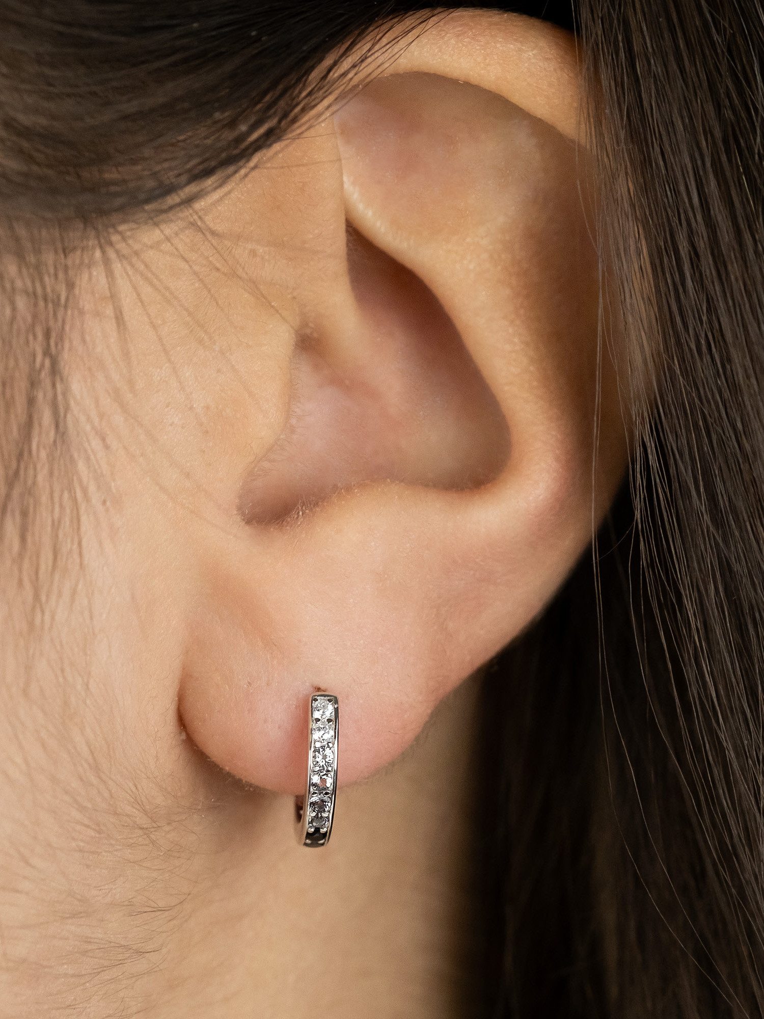 Engelsrufer Paar Creolen Ocean Shade, Made in Germany - mit Zirkonia (synth günstig online kaufen