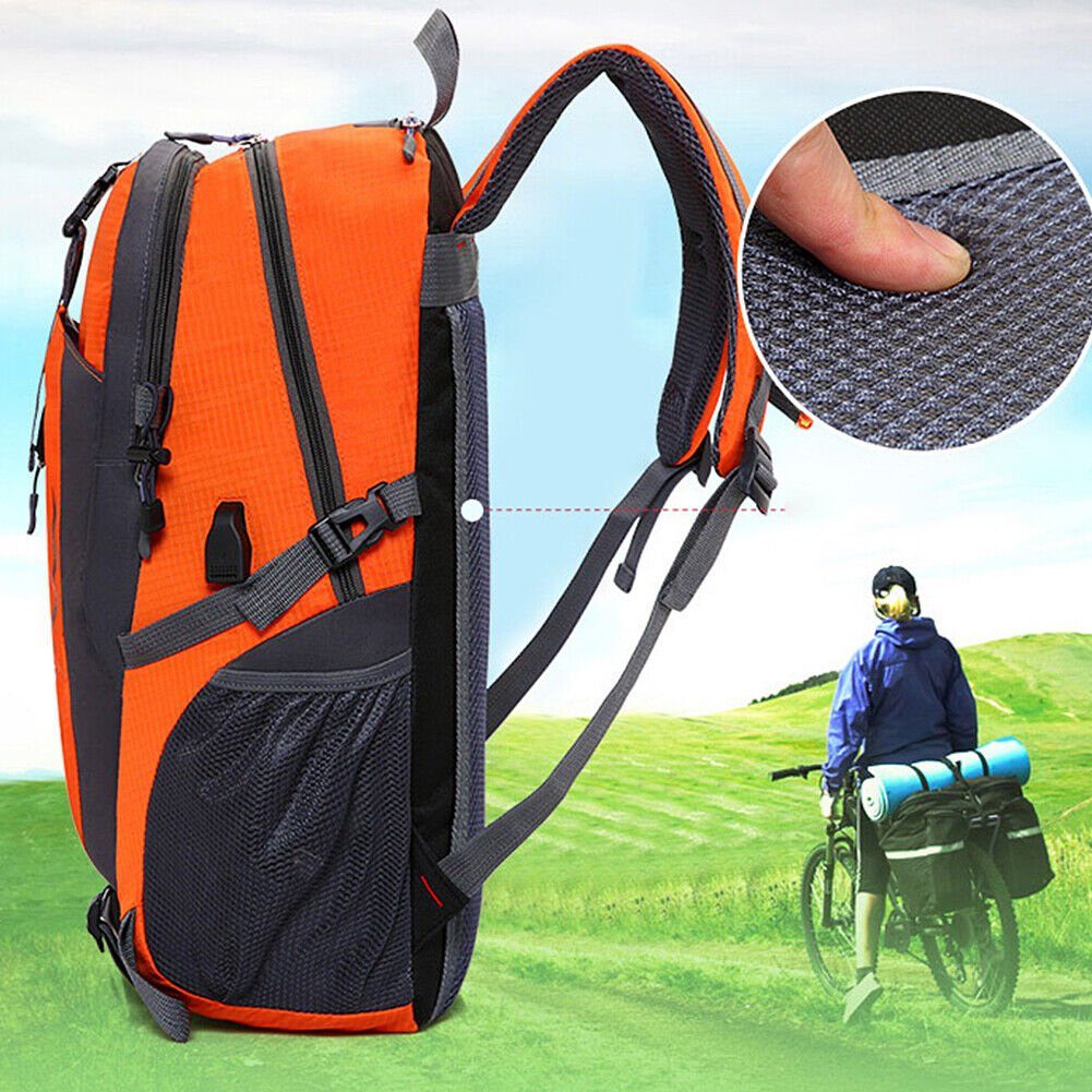 Reiserucksack Trekkingrucksack Reiserucksack), Rucksack Sport Wanderrucksack Bedee Reisen und Faltbarer Bergsteigen Faltbarer Radfahren, Klettern, Für 40L Rucksack (Trekkingrucksäcke,