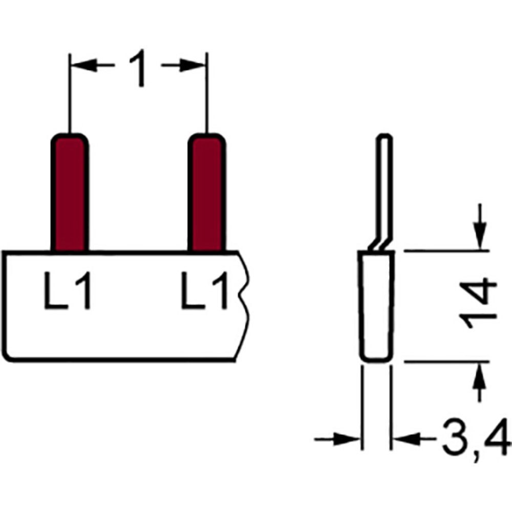 Thumbnail - SIEMENS Montageklemme Siemens 5ST3602 Sammelschiene 63 A, B: 0.38 cm, L: 21.15 cm