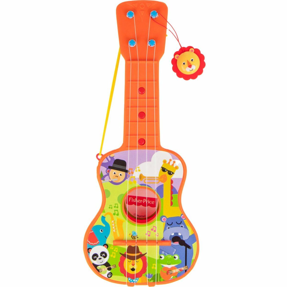 Fisher-Price® Обучающие игрушки Kinder-Gitarre mit 4 Saiten – Ideal für kleine Musikenthusiasten