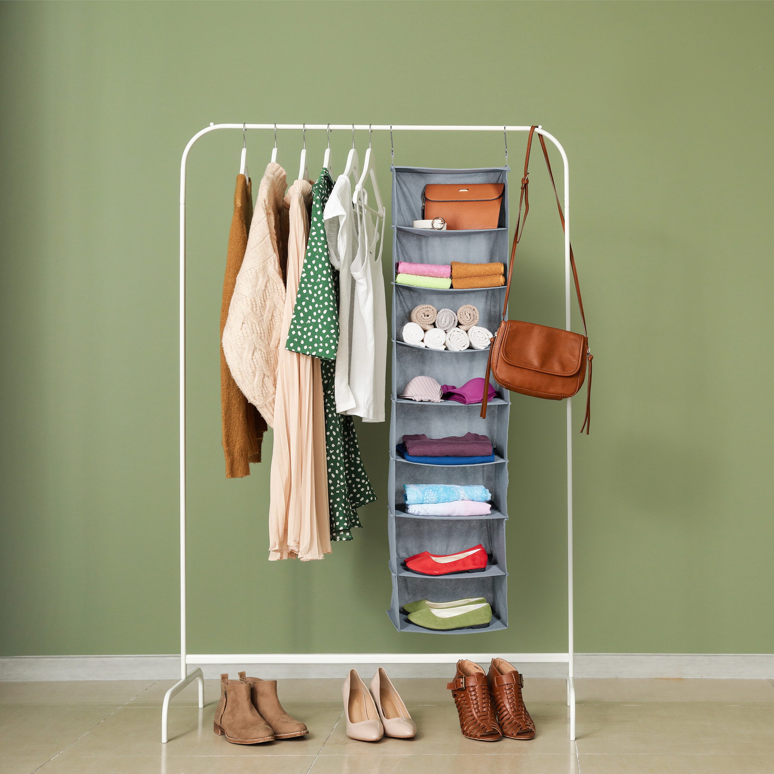 relaxdays Hängeregal Kleiderschrank 8 Fäch günstig online kaufen