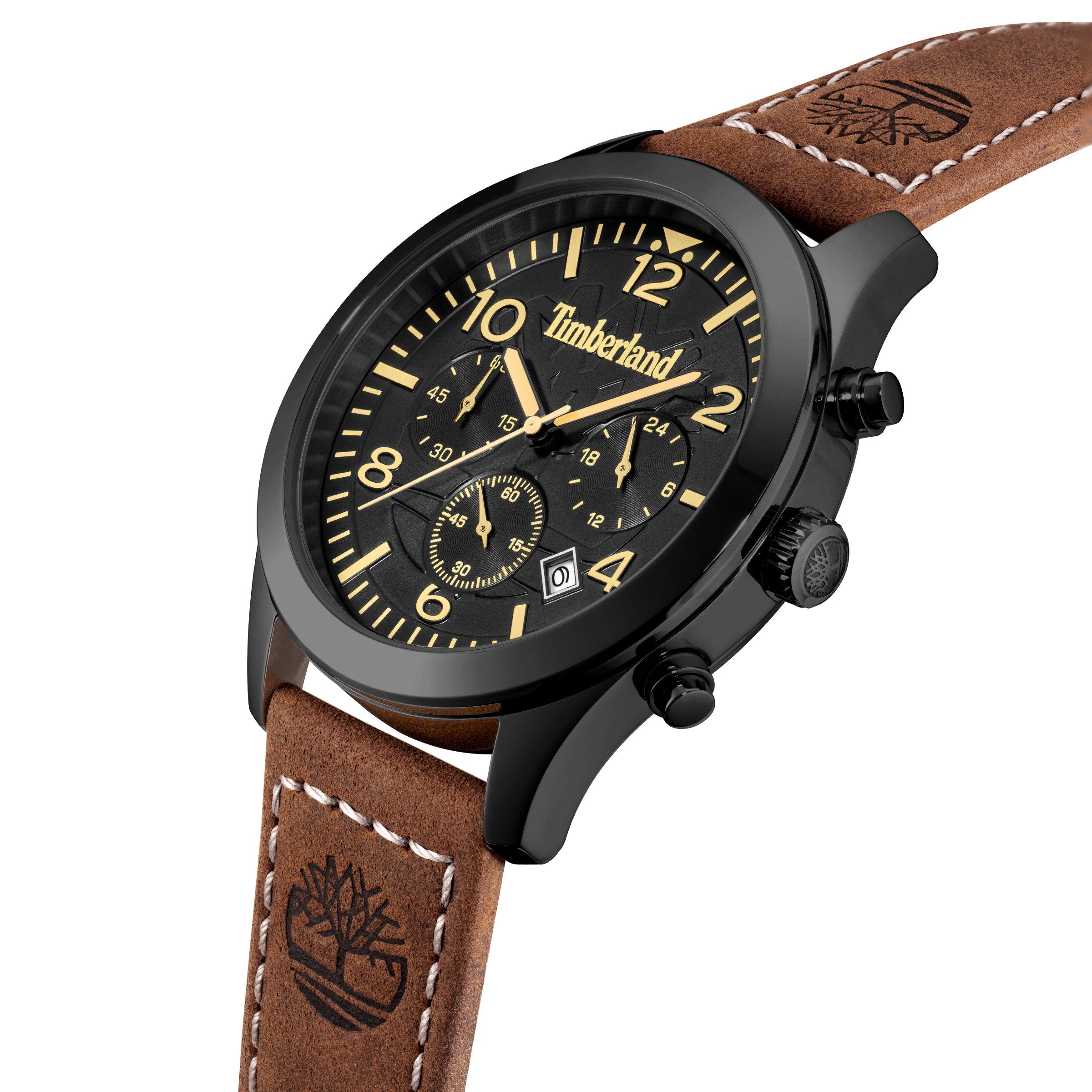 Timberland Chronograph Killington Peak TDWGC0068802, Quarzuhr, Armbanduhr, Herrenuhr, Lederarmband, analog, Tag
