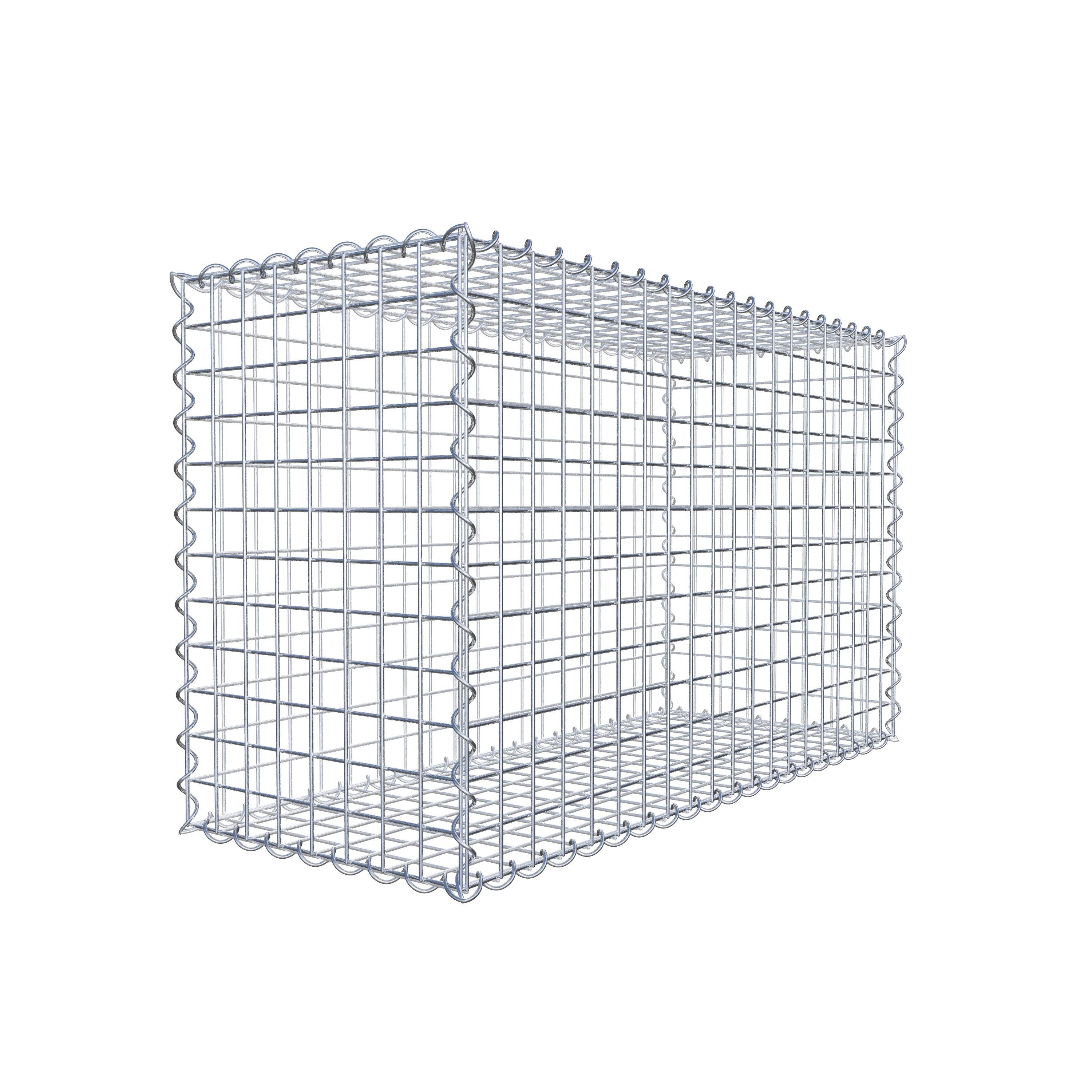 Gabionenzaun Gabione 100 cm x 60 cm x 40 cm (L x H x T), Maschenweite 5 cm x 5 cm