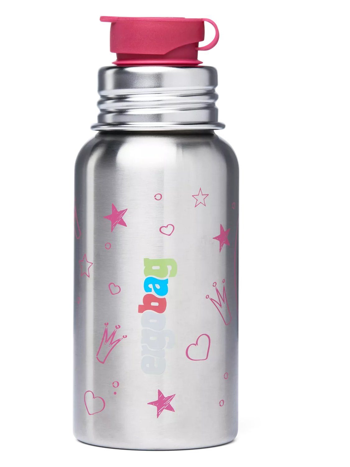 ergobag Trinkflasche Edelstahl Trinkflasche, auslaufsicher und kohlensäuregeeignet