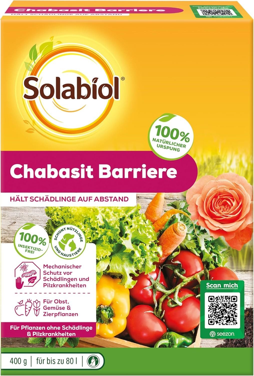 Vergrämungsmittel Solabiol Chabasit Schädlingsbarriere 400 g