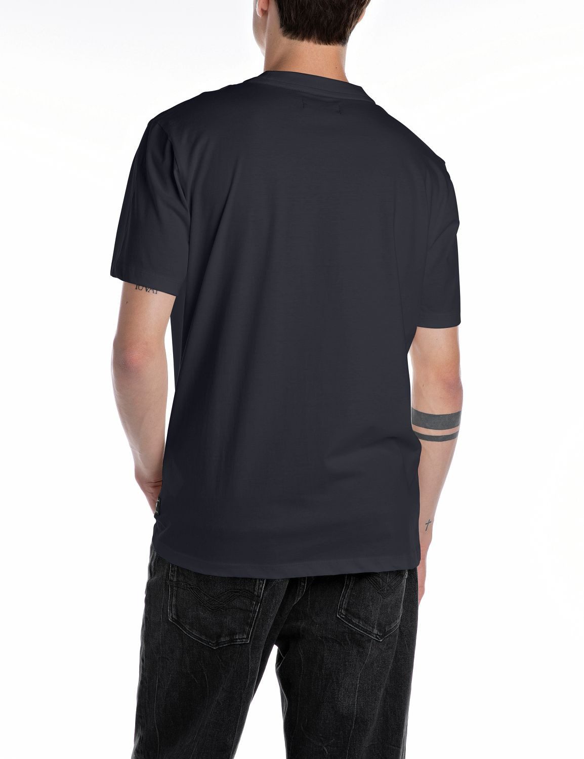 Replay T-Shirt mit Logostickerei auf der Brust günstig online kaufen