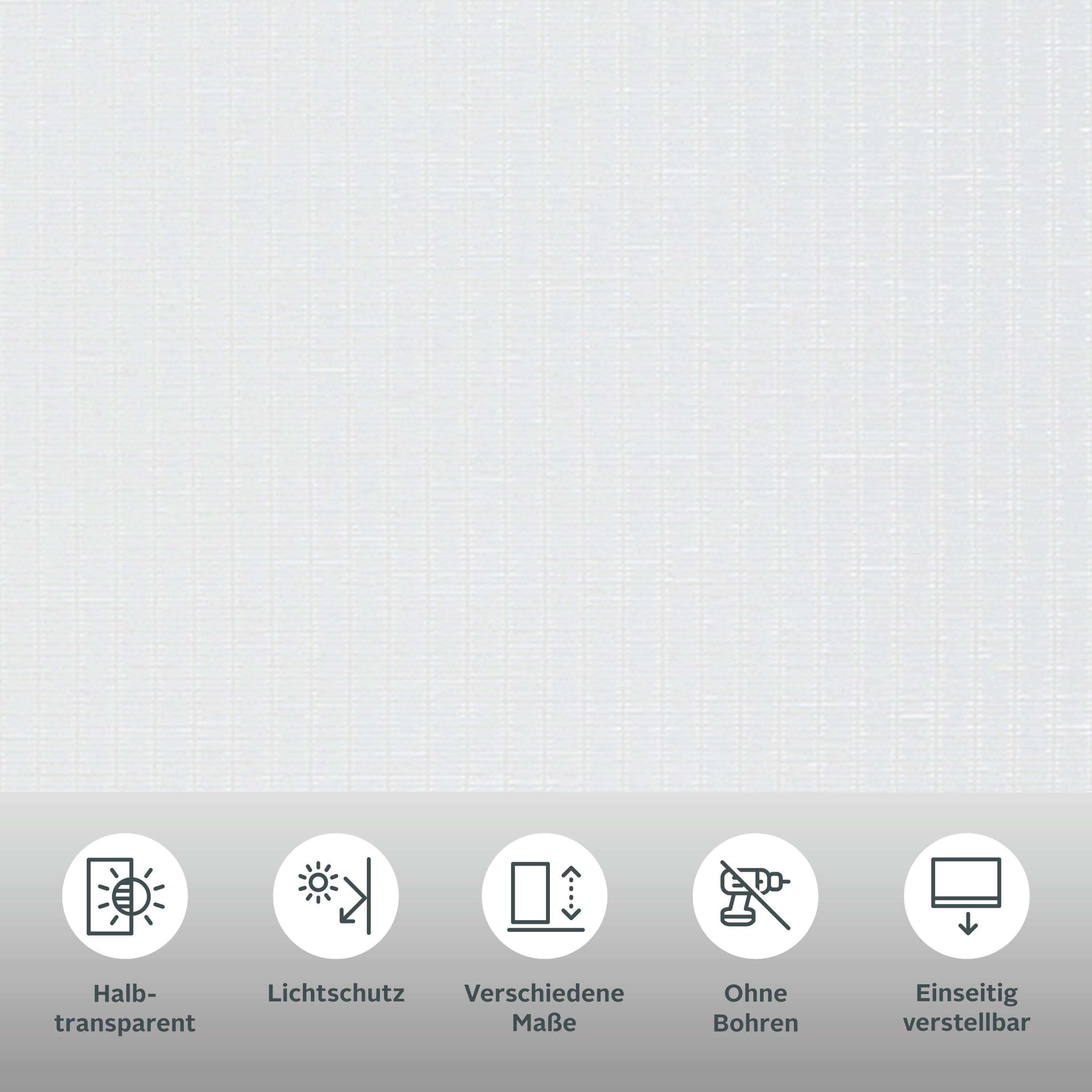 Rollo LIYN, my home, Lichtschutz, ohne Bohren, freihängend, Klemmfix, Trendiges Rollo in Naturoptik- NEUHEIT!