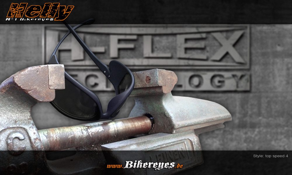 Helly - No.1 Bikereyes Motorradbrille top speed 4, super flexible Brille (H-Flex)