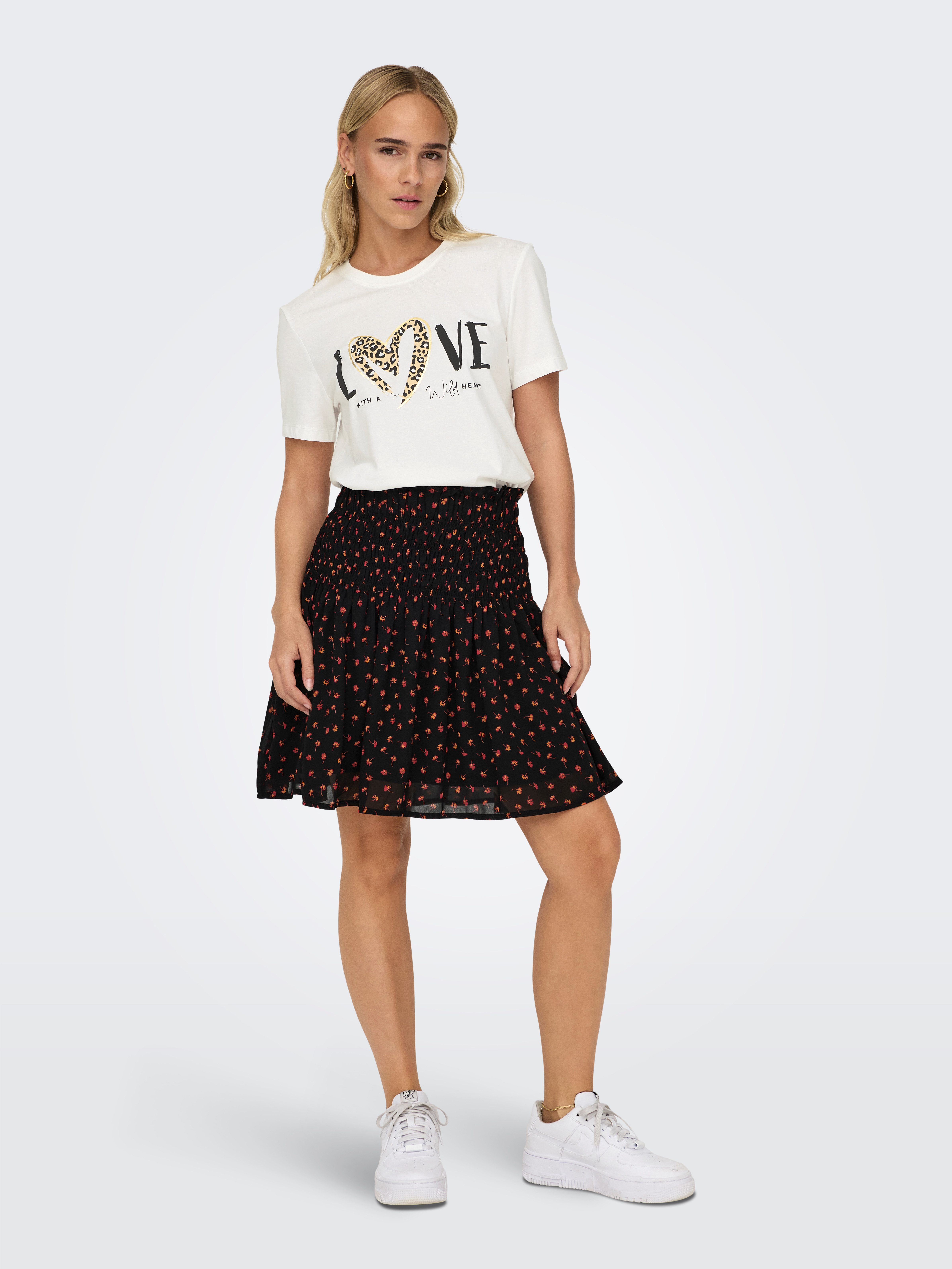 Kurzarmshirt ONLFREA S/S WILD TOP BOX JRS