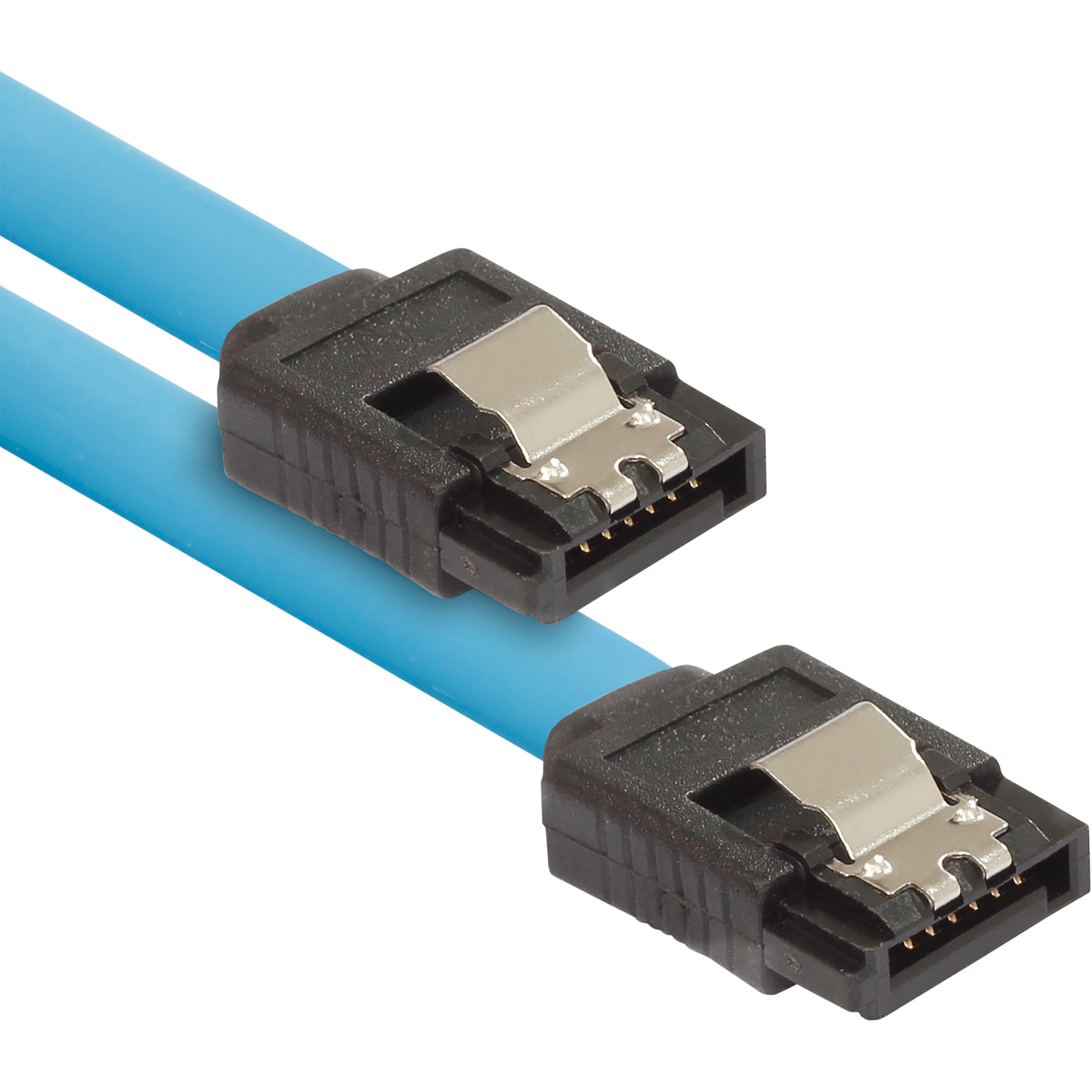 Poppstar SATA Kabelset für SSD / HDD Computer-Kabel, SATA, SATA, (S-ATA 3 SSD Datenkabel, Transferrate bis zu 6 Gbit/s)