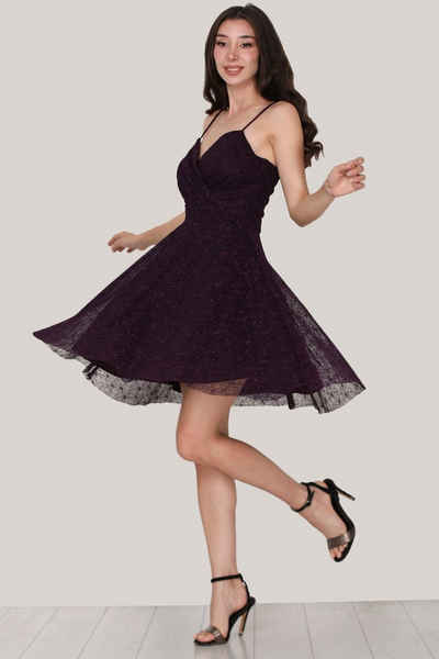 Modabout Abendkleid Kurzes Abendkleid für Damen Kleid Cocktailkleid - NELB0553D8999K-M (1-tlg)