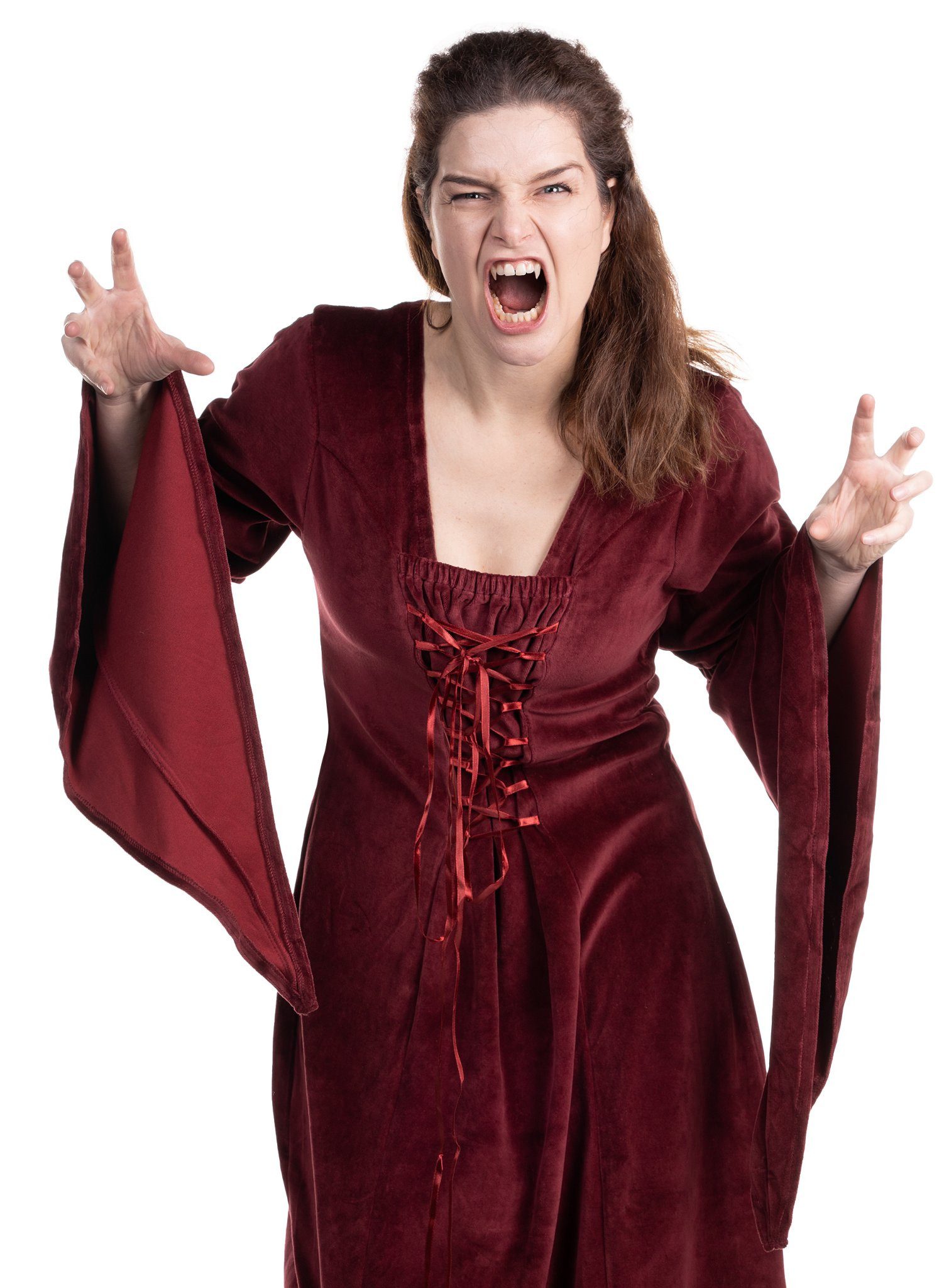 Metamorph Vampir-Kostüm Bordeauxrotes Vampirkleid, Ob Vampirlady oder König günstig online kaufen