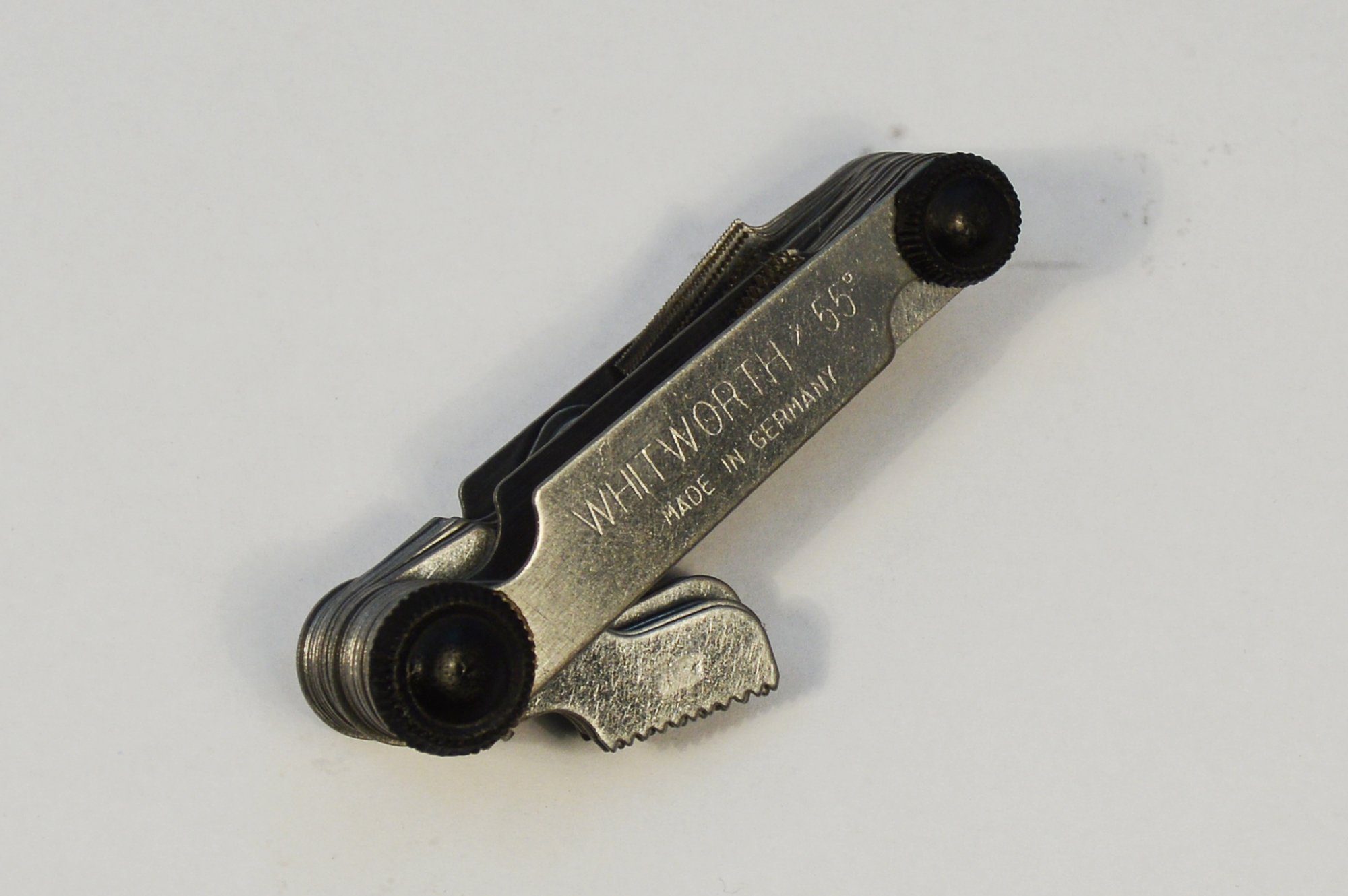 Edelstahl Gewindelehre Set – Metrisch 60° & Imperial 55°, 20 Klingen, Für Steigungsmessung & Gewindeprüfung
