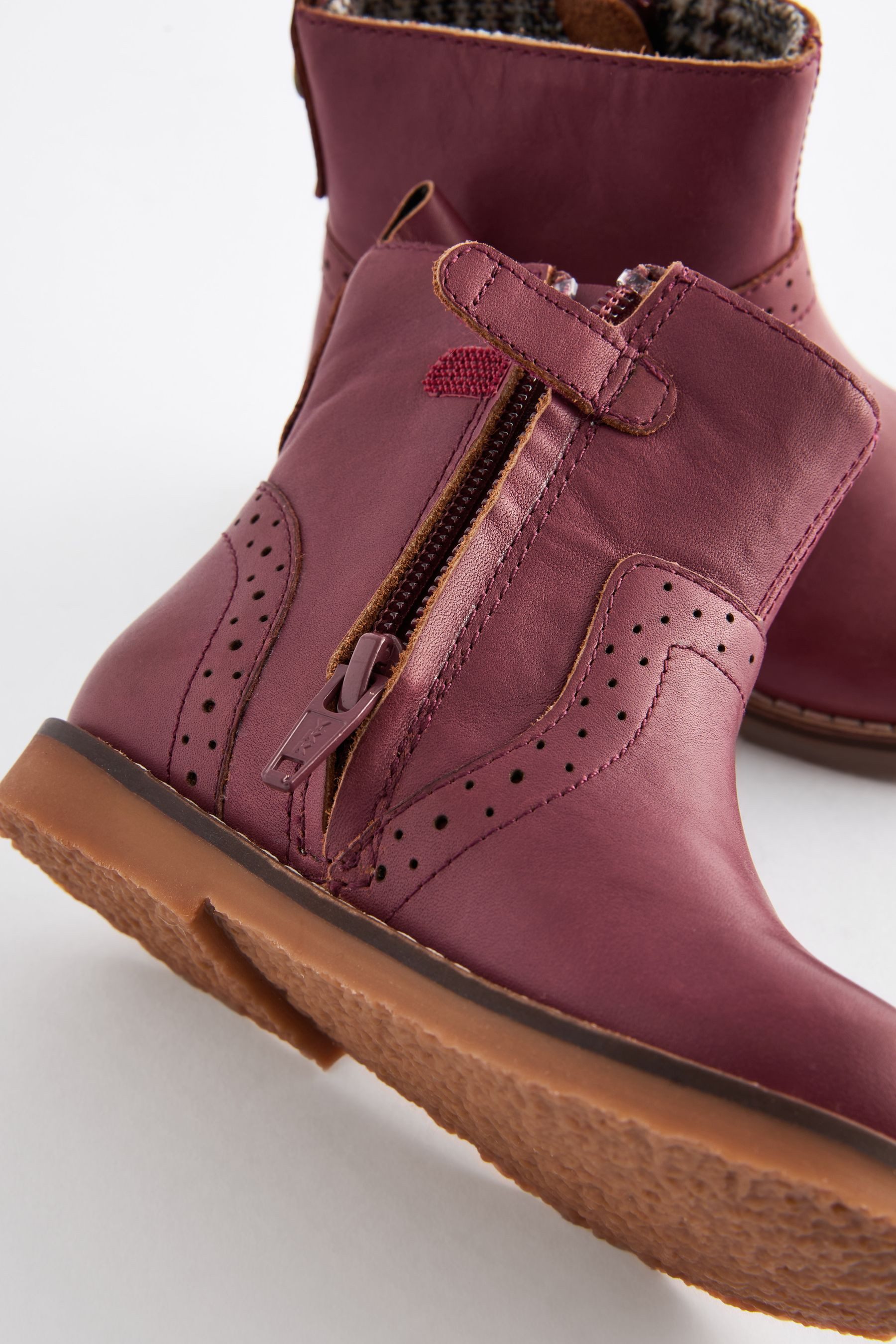 Next Warm gefütterte Lederstiefeletten Stiefelette (1-tlg)