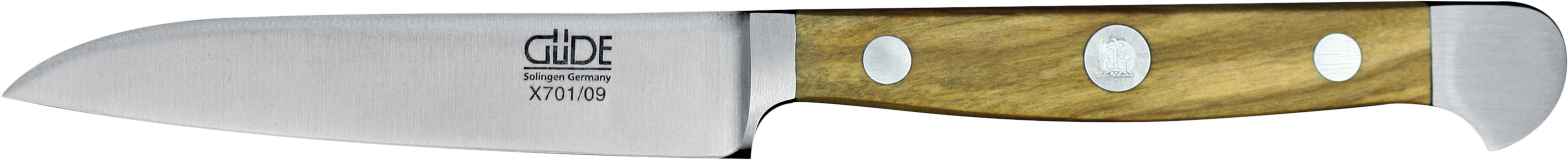 Güde Messer Solingen Gemüsemesser Güde Alpha Gemüsemesser 9 cm Olivenholz