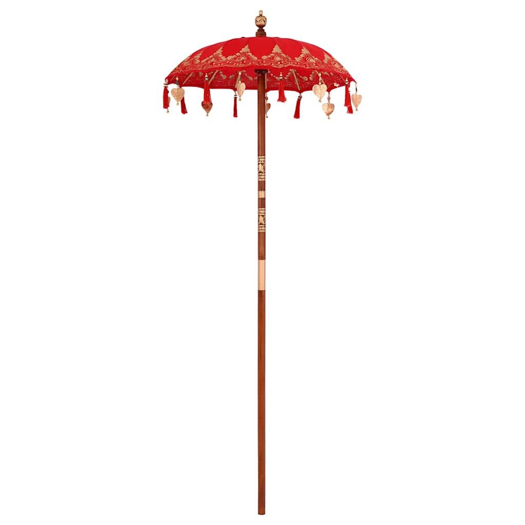 vidaXL Sonnenschirm Balinesischer Sonnenschirm Rot (90-100) günstig online kaufen