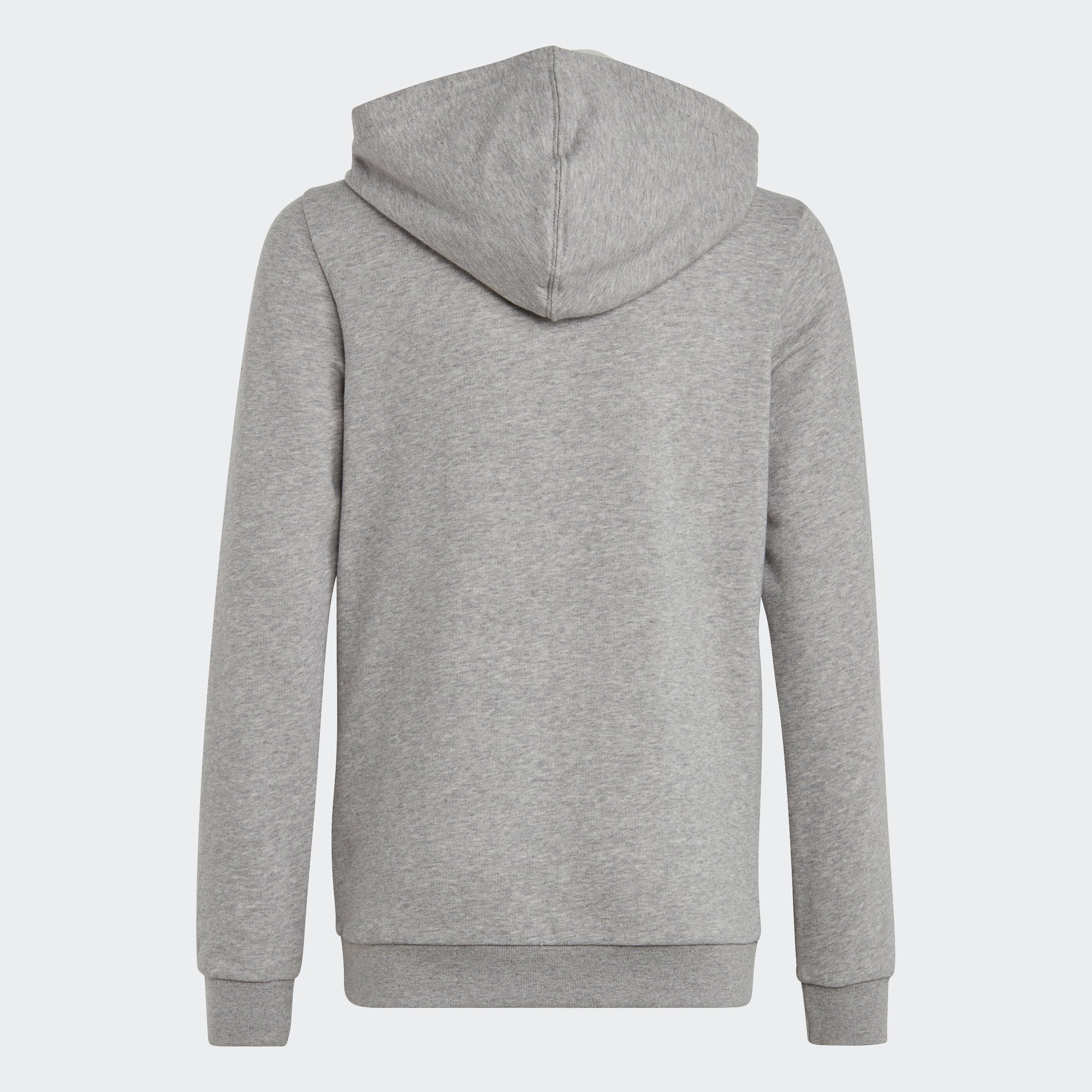 / adidas HOODIE BL Medium U Grey Heather White 2 Sportswear Kapuzensweatshirt