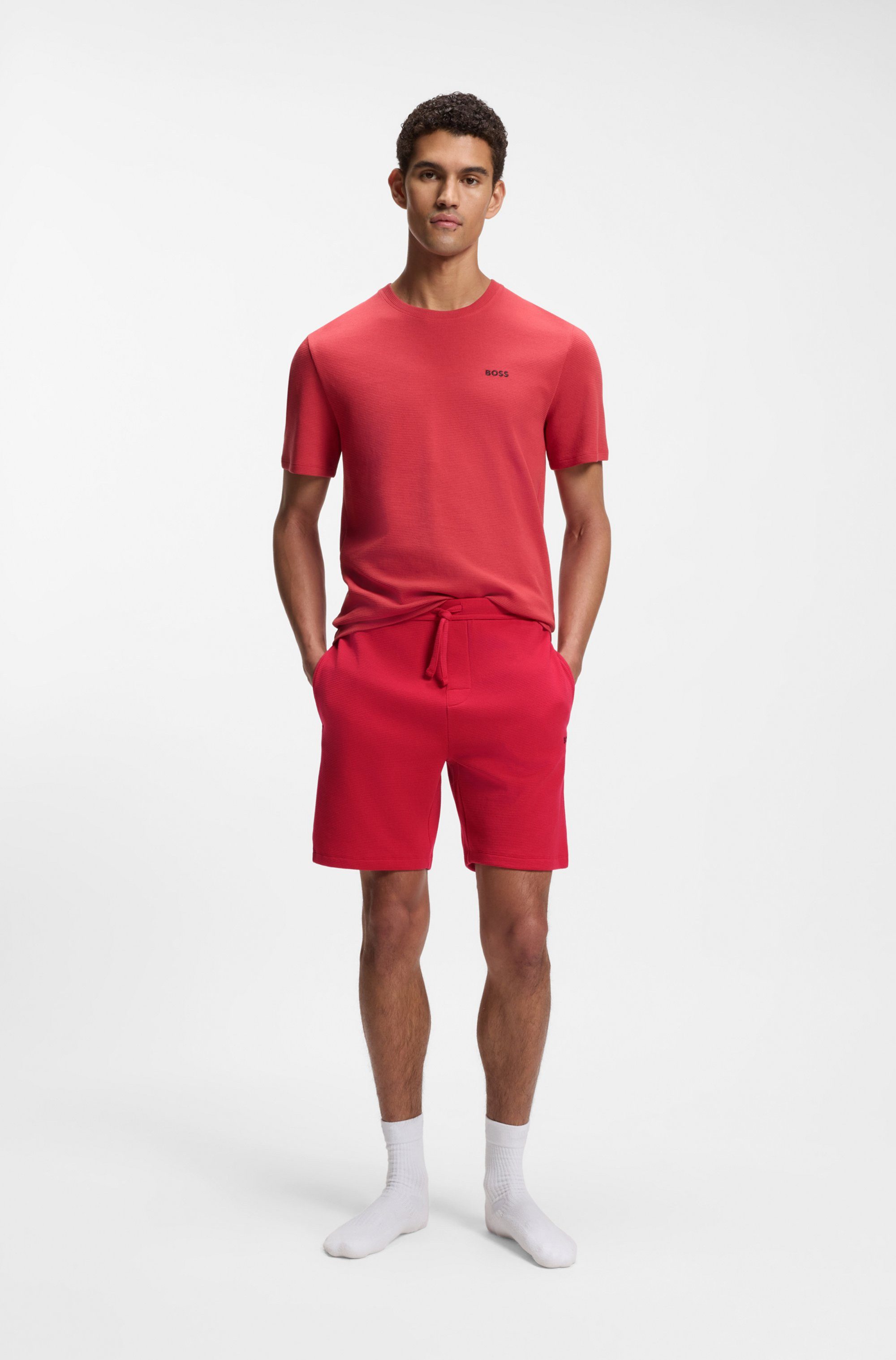 BOSS Pyjamashorts Waffle Shorts