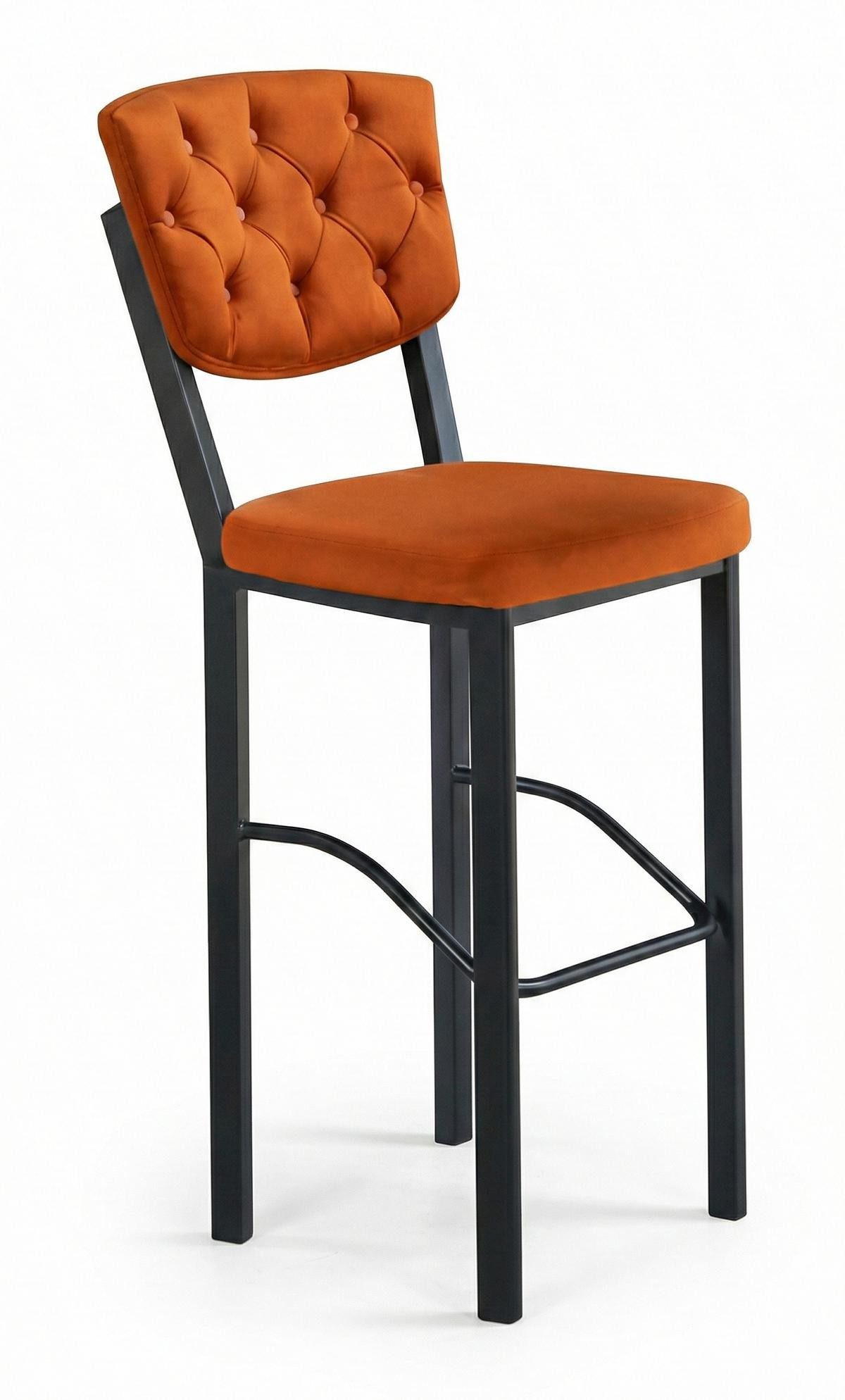 Xlmoebel Esszimmerstuhl Bequemer moderner Stuhl in Orange und Blau aus Metall, vielseitig, Made in Europa