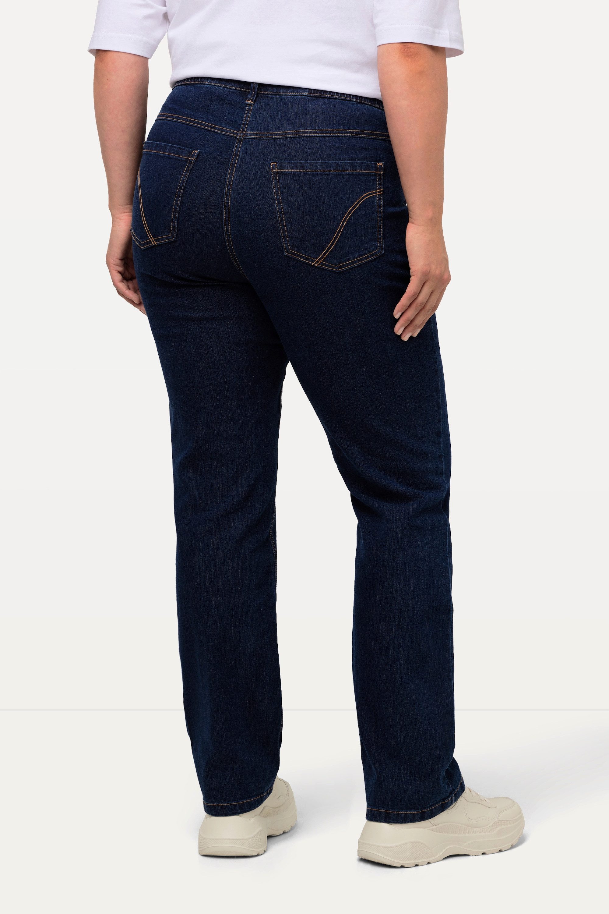 Ulla Popken Funktionshose Jeans Mandy gerades Bein Stretch 5-Pocket-Form