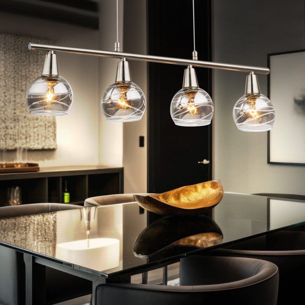 GLOBO LIGHTING LED Pendelleuchte, Leuchtmittel inklusive, Pendelleuchte Esstisch höhenverstellbar