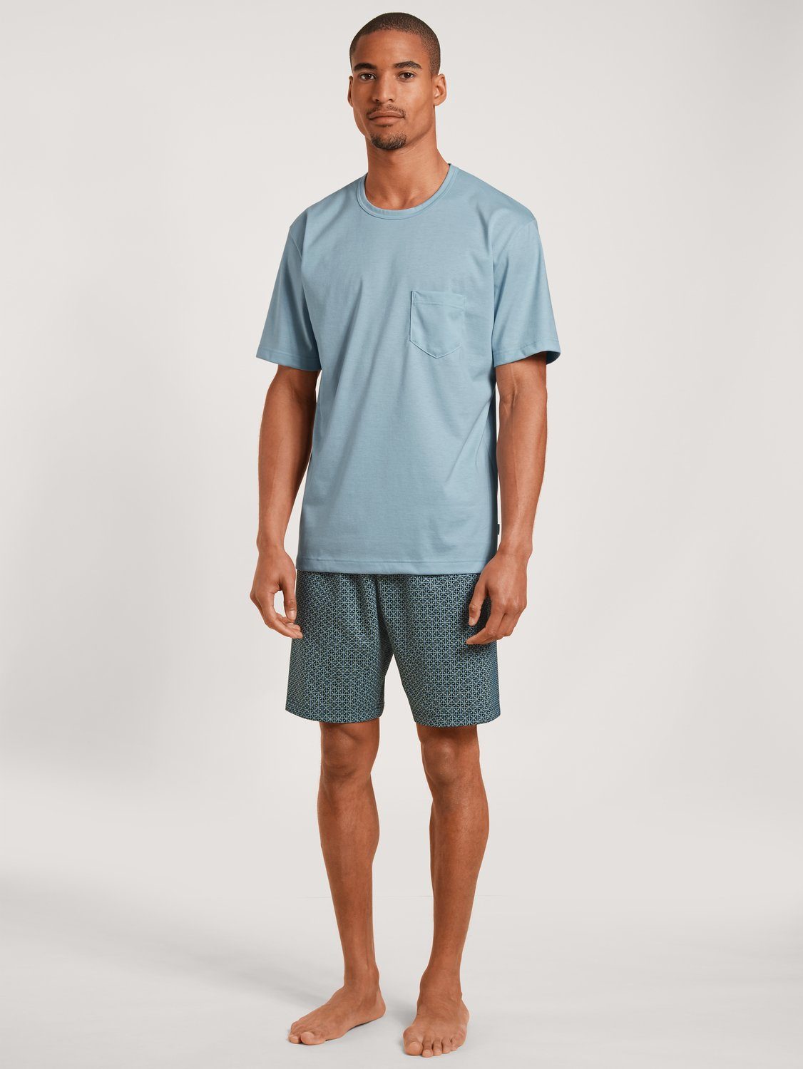 CALIDA Nightwear Xtra Kurz-Pyjama Herren - Baumwolle Schlafanzug