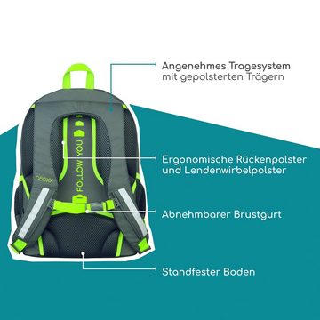 neoxx Schulrucksack Flow, Boom, teilweise aus recyceltem Material