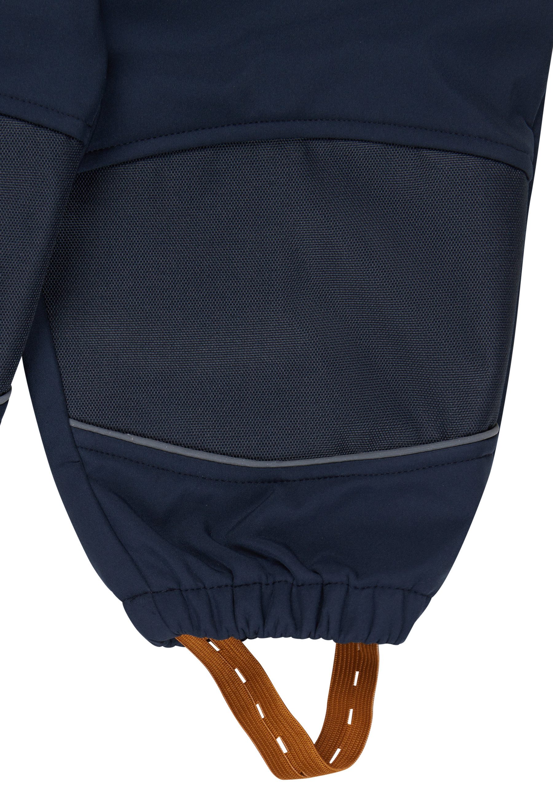 Sterntaler® Strampler Overall Softshell (1-tlg., abnehmbare Kapuze, reflektierende Details)