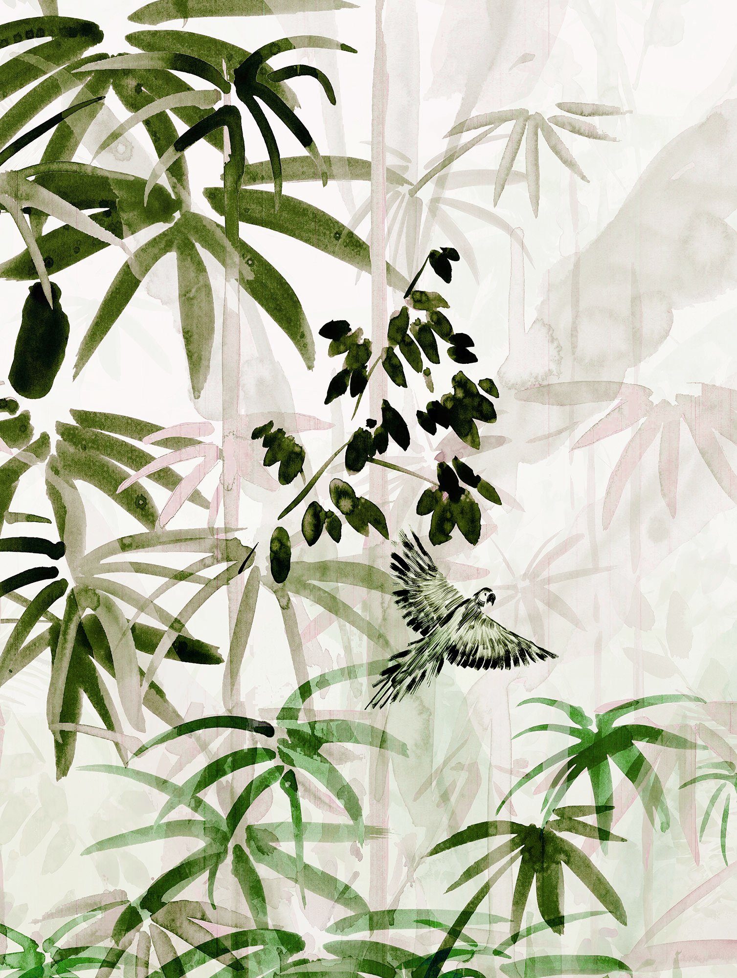 Forest, Bamboo St), (1 Wohnzimmer Poster Komar Kinderzimmer, Schlafzimmer,