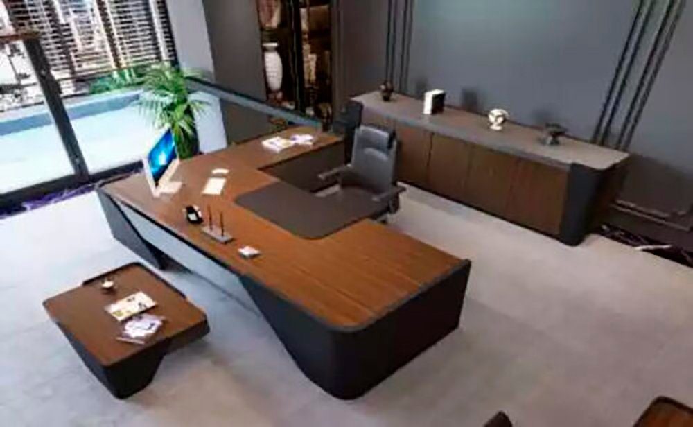 Einrichtung Möbel Eckschreibtisch/Couchtisch) Tisch Moderner Couchtisch + 2tlg. Schreibtisch Luxus Schreibtisch JVmoebel (2-St.,