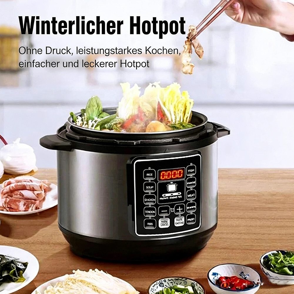 ibettertec Multikocher, 1050 W, 6 l Schüssel