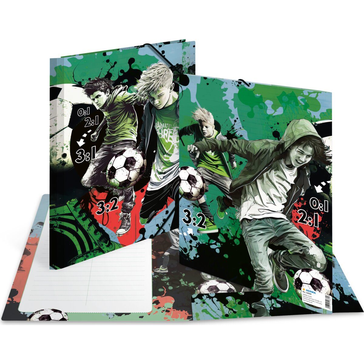 HERMA Fächermappe Sammelmappe A4 Karton Street Soccer