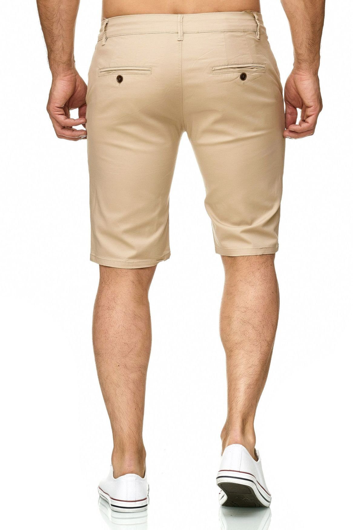 Sommer & in (1-tlg) Chino Chinoshorts Hose Roy 2300 Shorts Bermuda Beige Capri Egomaxx Kurze Fredy