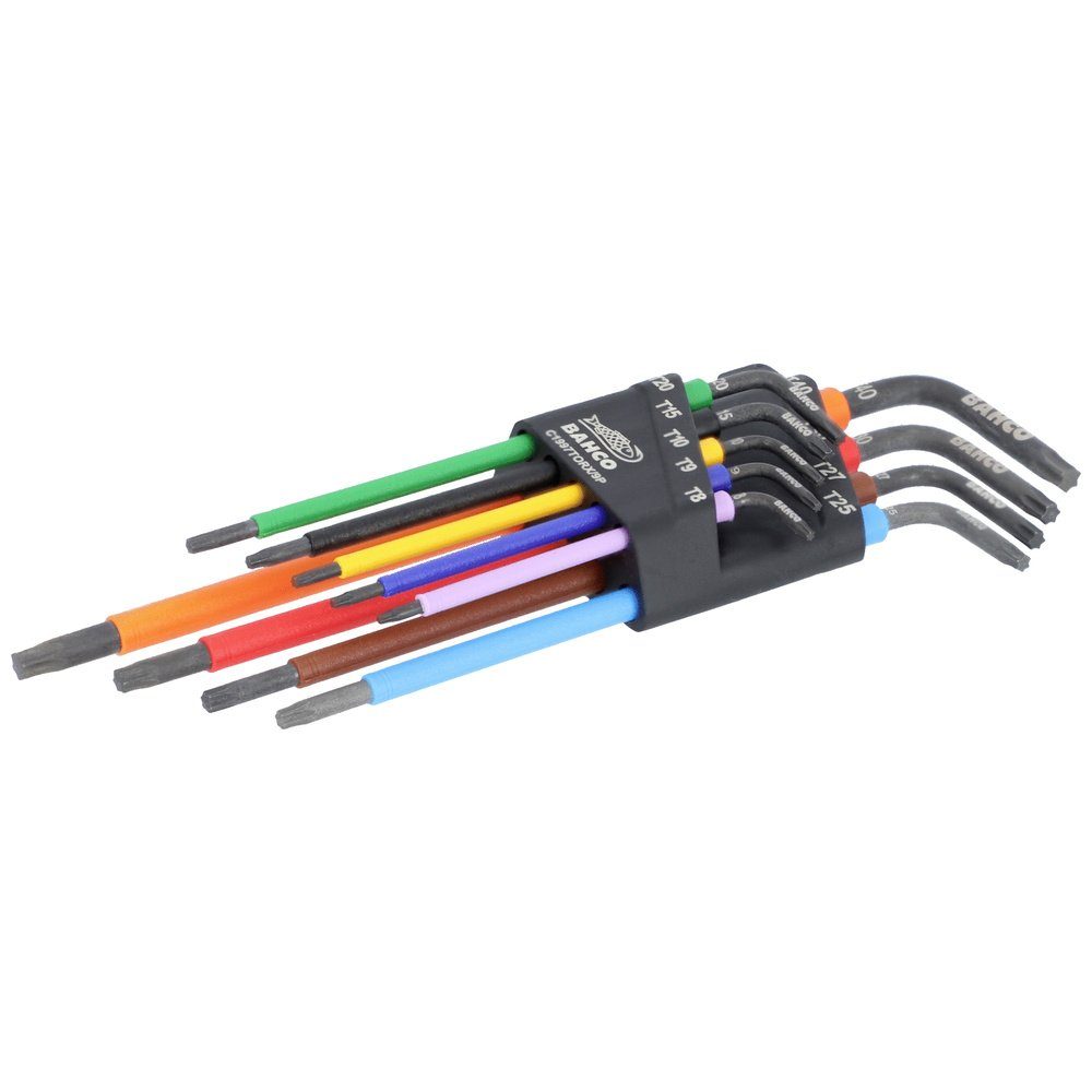 BAHCO Schraubendreher Bahco C1997TX/9P T-Profil Winkelschraubendreher-Set T 8, T 9, T 10