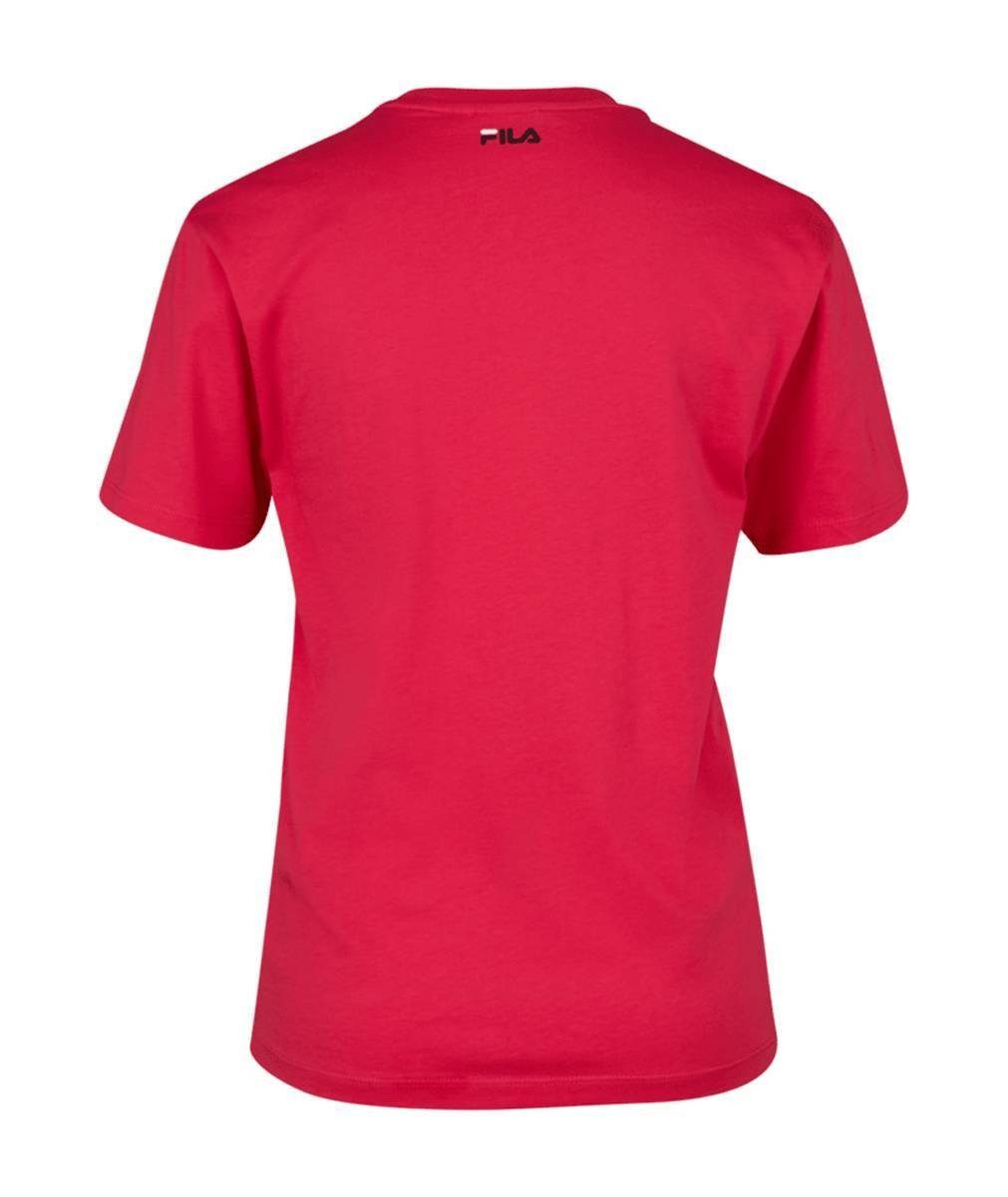Damen - Rot tee, Rundhals, Kurzarm Fila T-Shirt BIGA T-Shirt