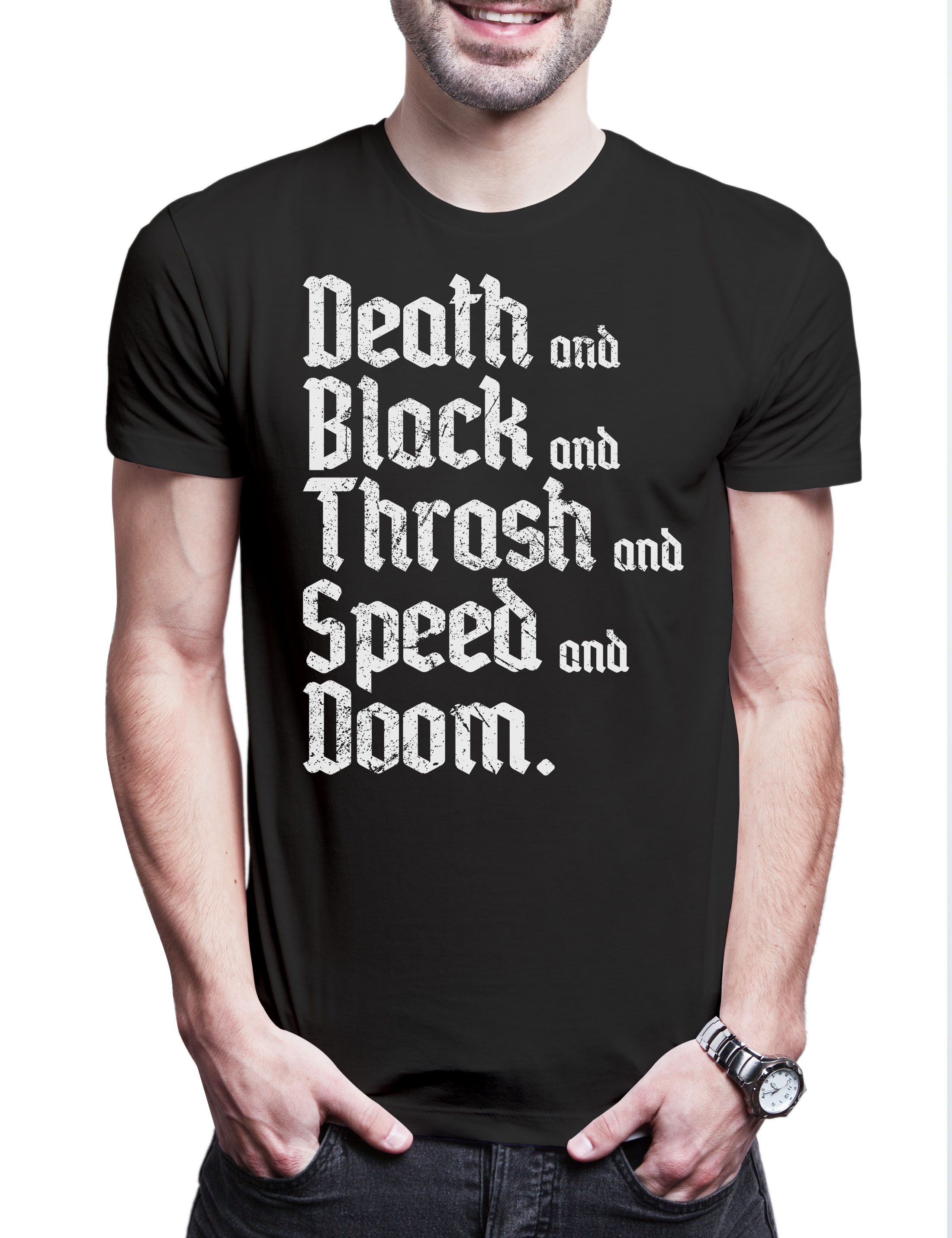 Urban Backwoods Print-Shirt Heavy Metal Styles Herren T-Shirt Death Black Doom Thrash Speed (1-tlg) Alternative Band Music Headbanger