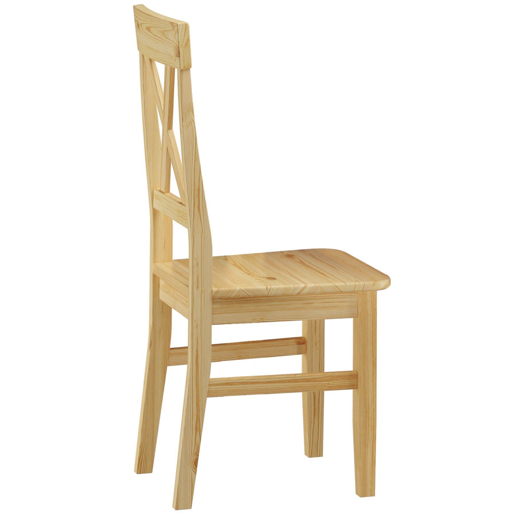 und Kiefer Essgruppe Tisch Massivholz mit Vollholzmöbel ERST-HOLZ 4 Stühle itzgarnitur