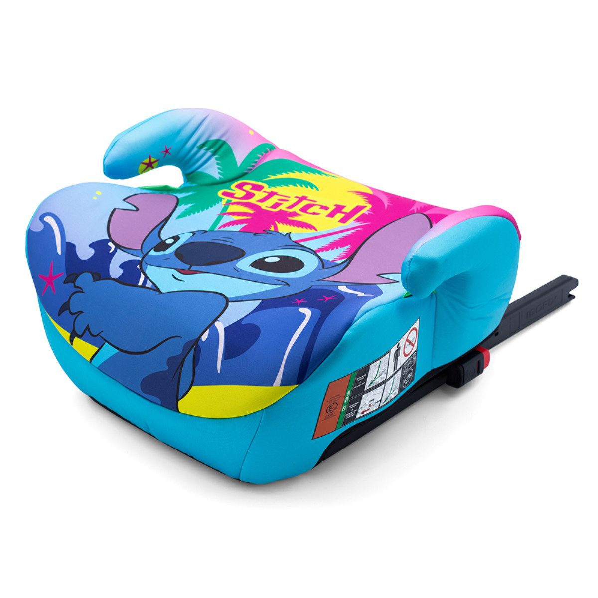 Seven Polska Autokindersitz Disney Stitch Booster R129, für Kinder zwischen 125-150 cm