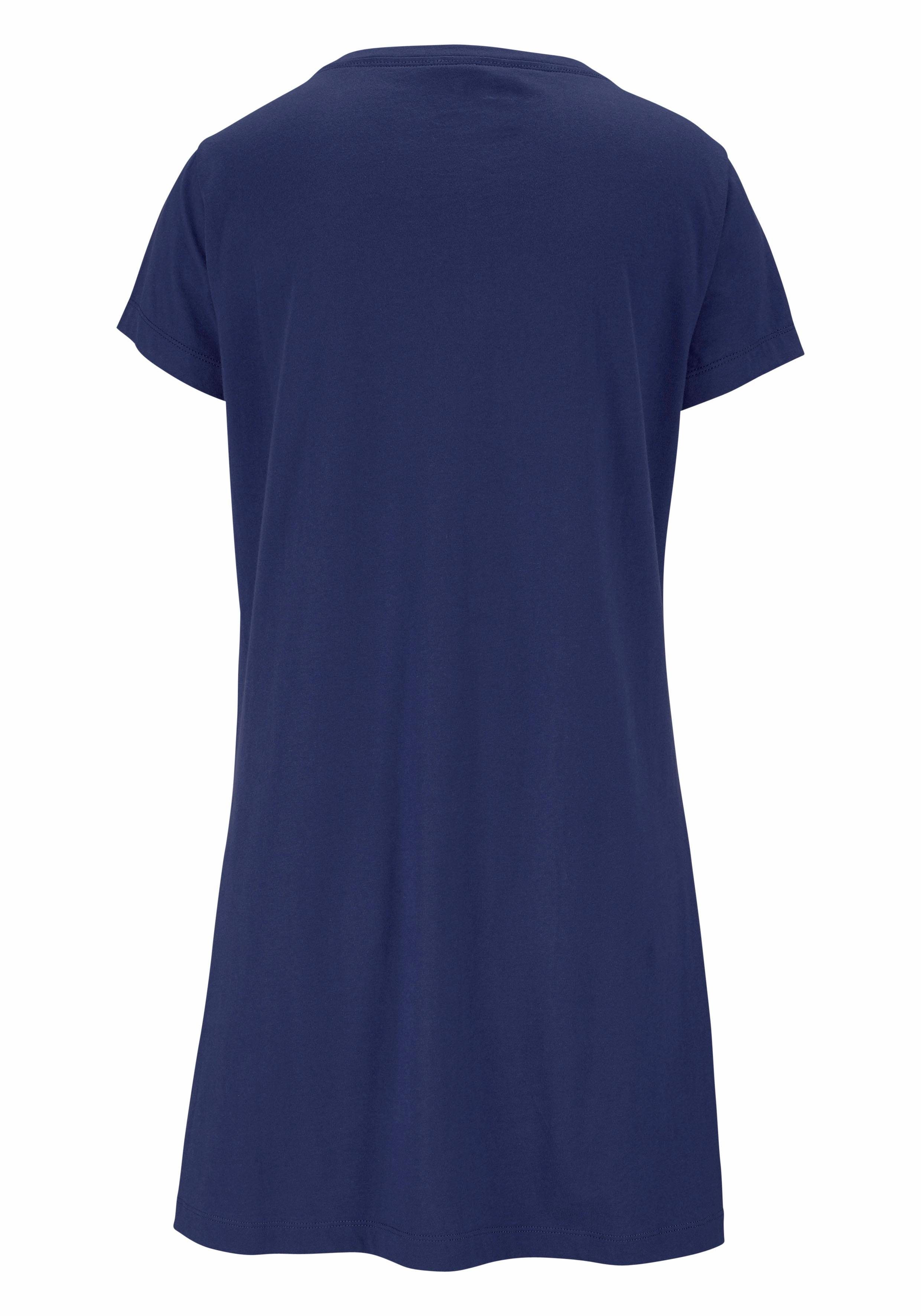 PEANUTS Sleepshirt mit Snoopy-Print in Minilänge