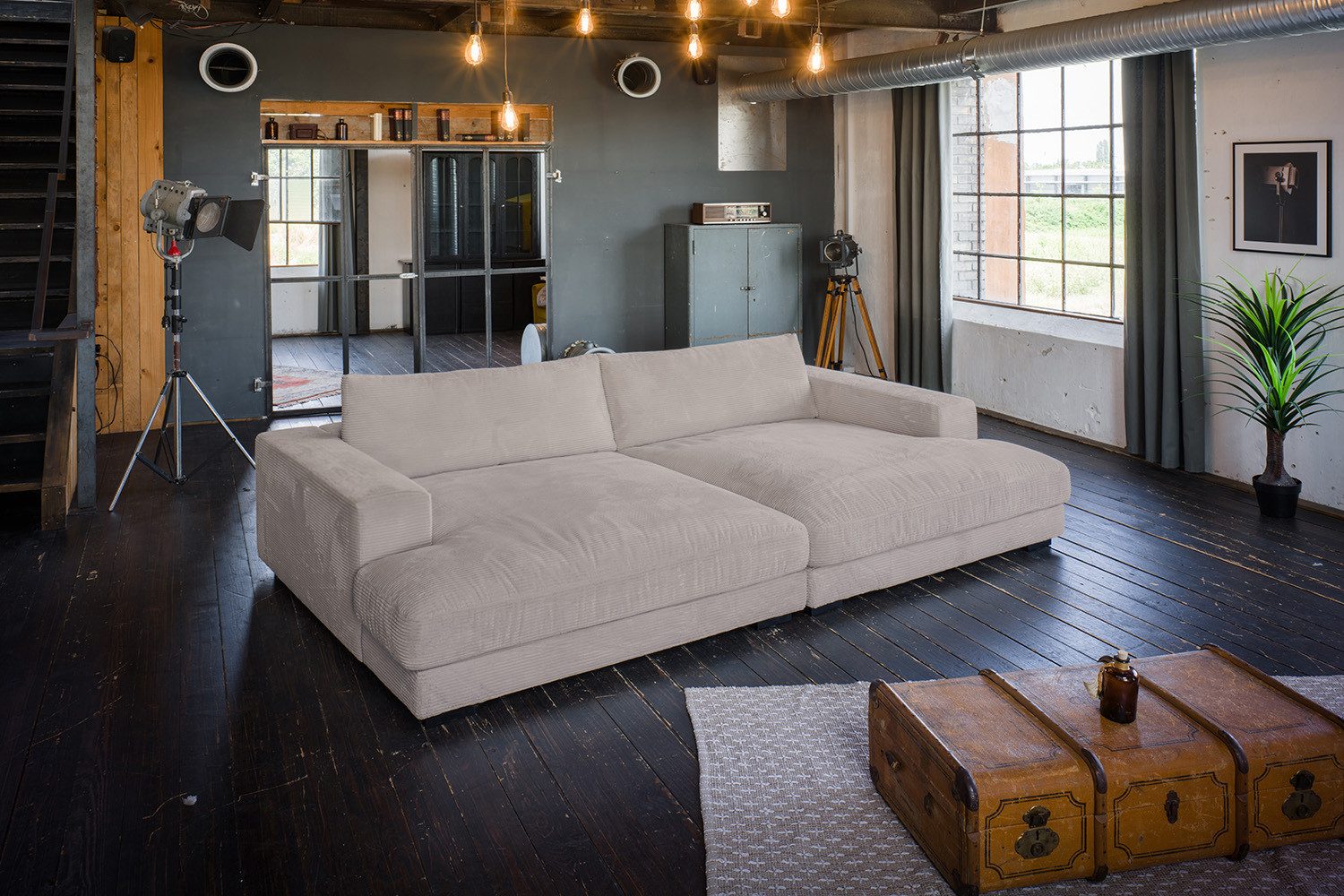 KAWOLA Big-Sofa MADELINE Riesen Cordsofa - Entspannung pur - Modernes Wohnen, XXL Couch mit Cord Bezug – Maximaler Komfort, Top Design