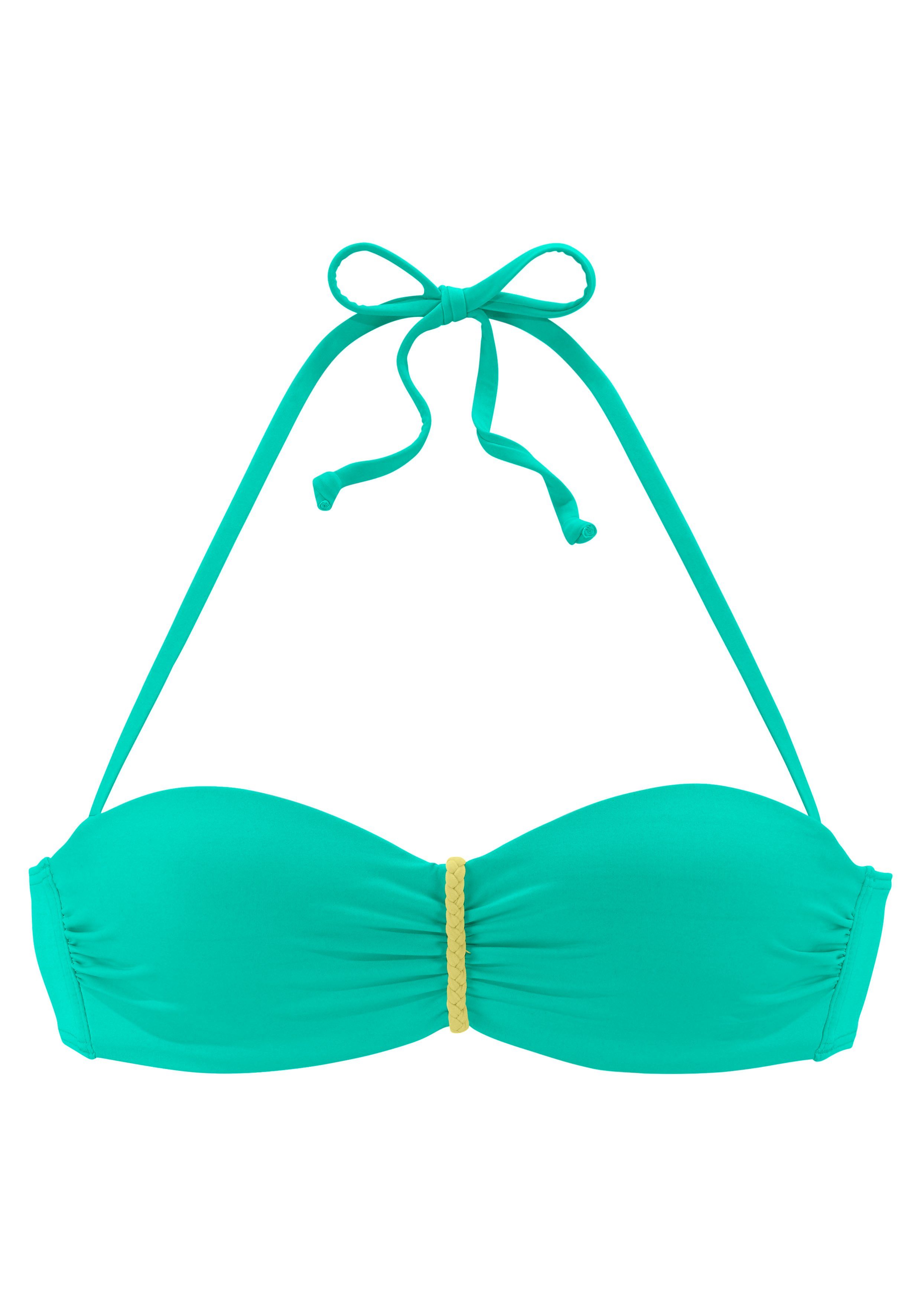 Venice Beach Bügel-Bandeau-Bikini-Top Anna, mit geflochtenen Details