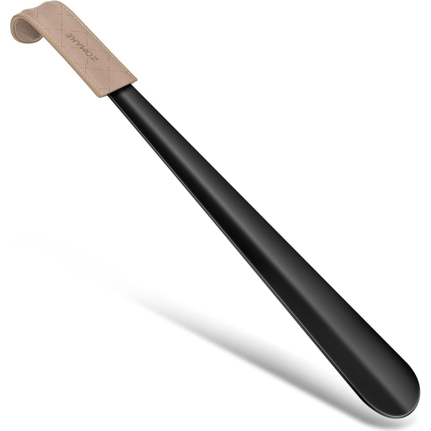 LuxusKollektion Schuhlöffel Schuhlöffel 42cm Metall lang stabil 1er Schwarz C