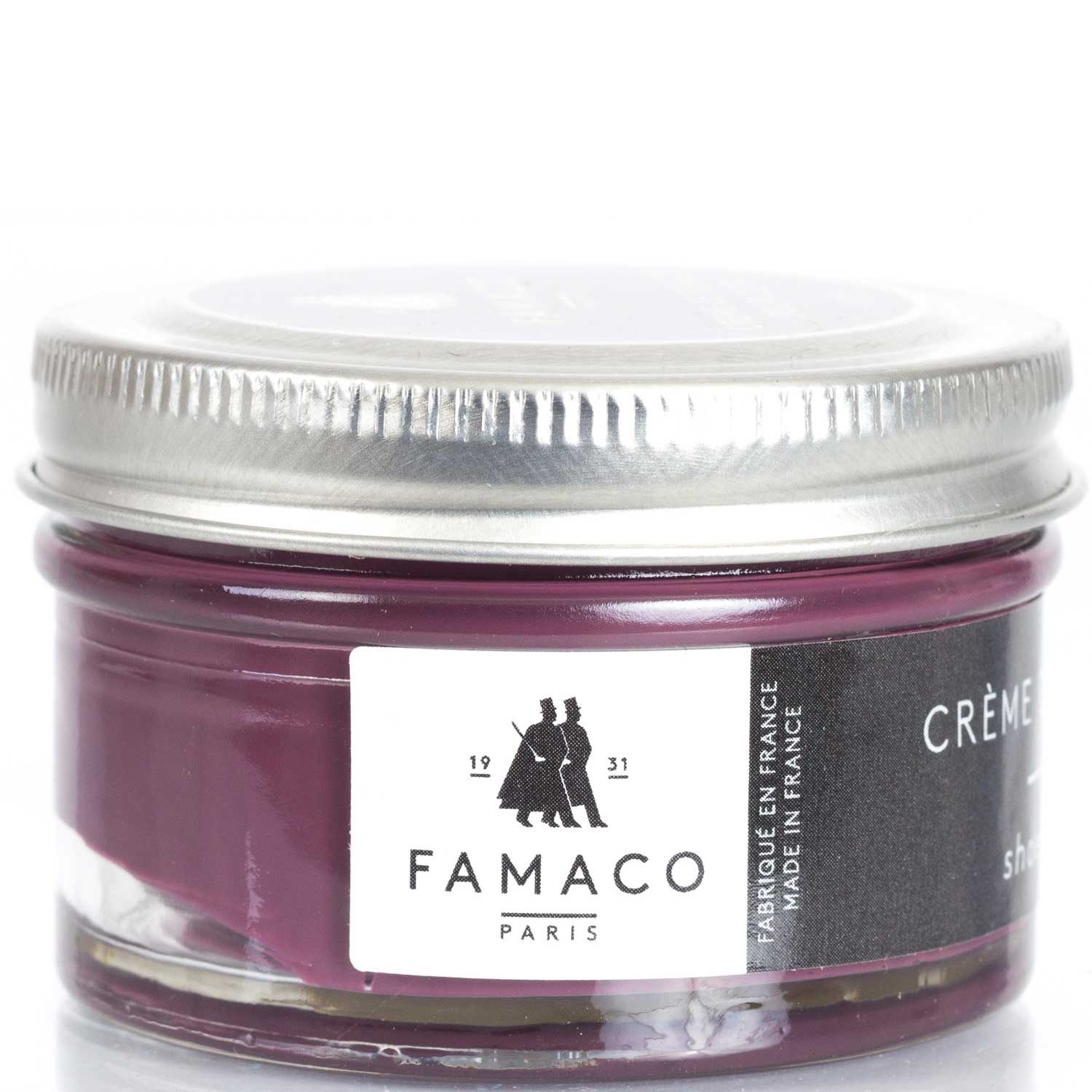 FAMACO Ledercreme Schuhemulsion für Glattleder Purpur-Töne 50 ml Schuhcreme