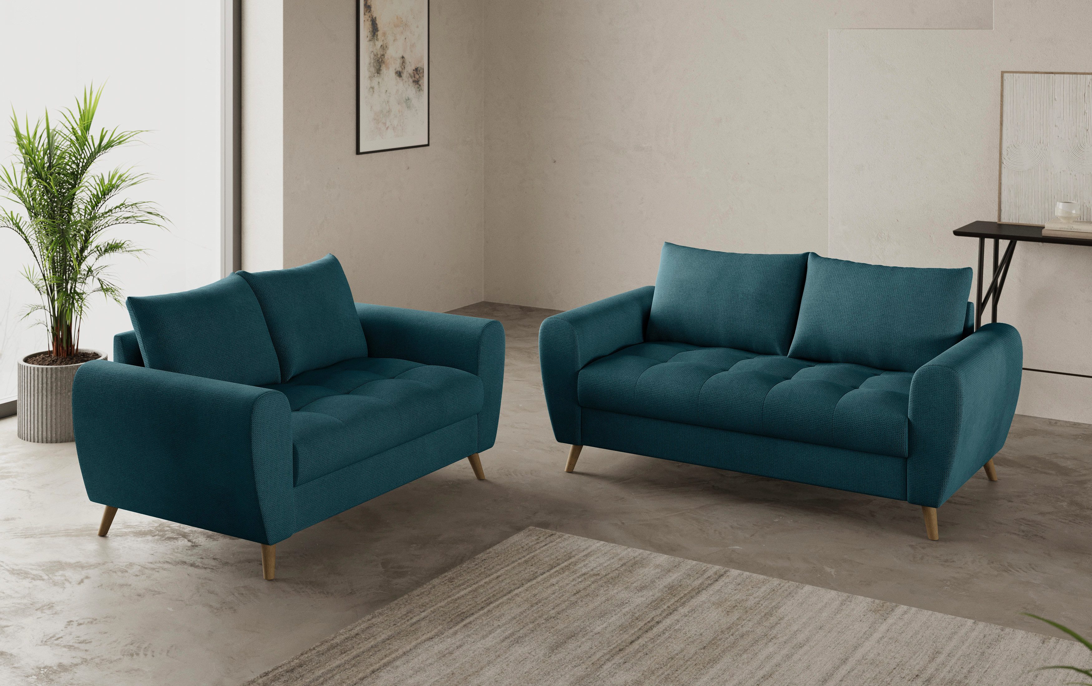 Mr. Couch 2-Sitzer "Blackburn II" Wahlweise mit Kaltschaumpolsterung bis 14 günstig online kaufen