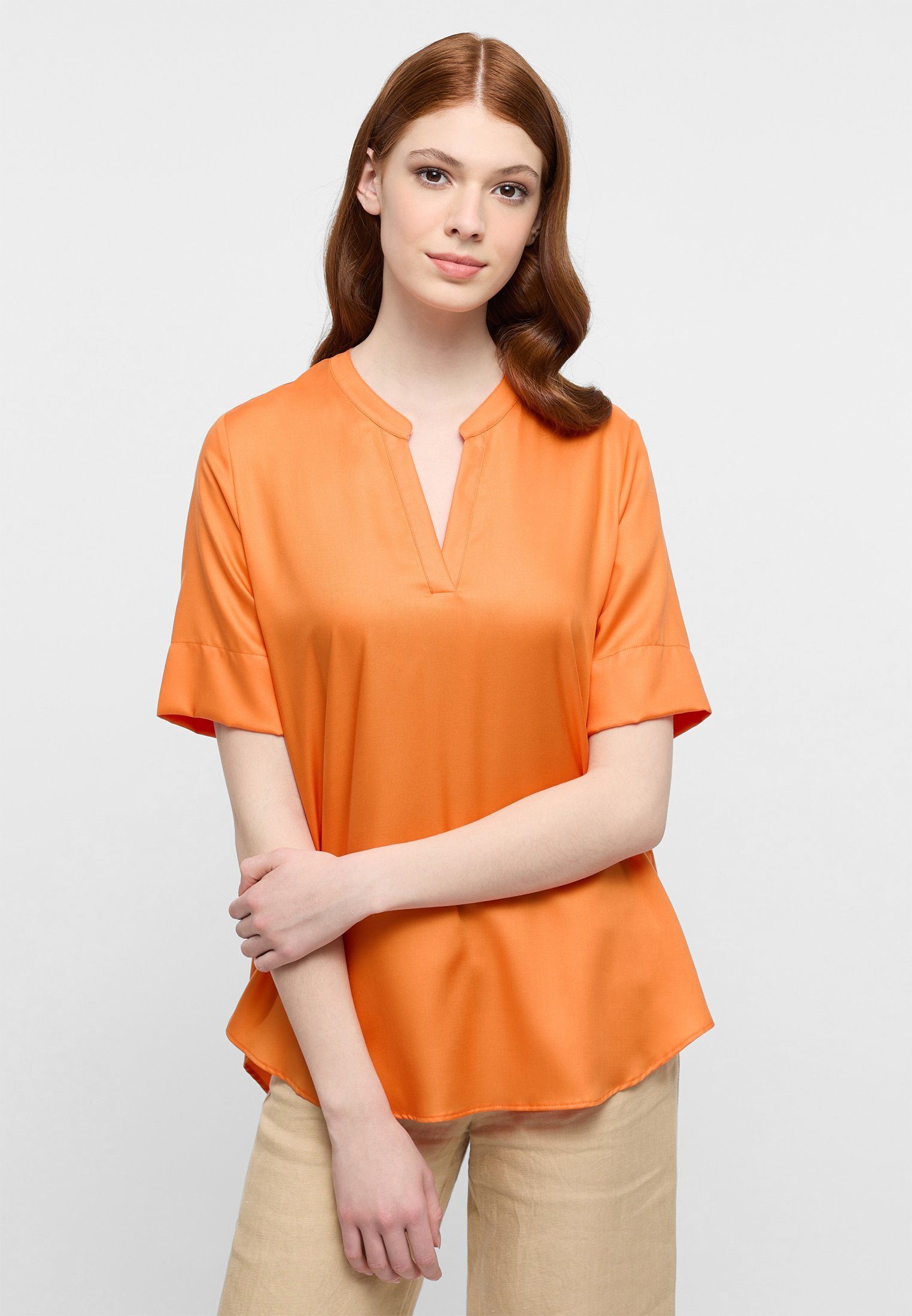 Eterna Longbluse LOOSE FIT EASY IRON (bügelleicht)