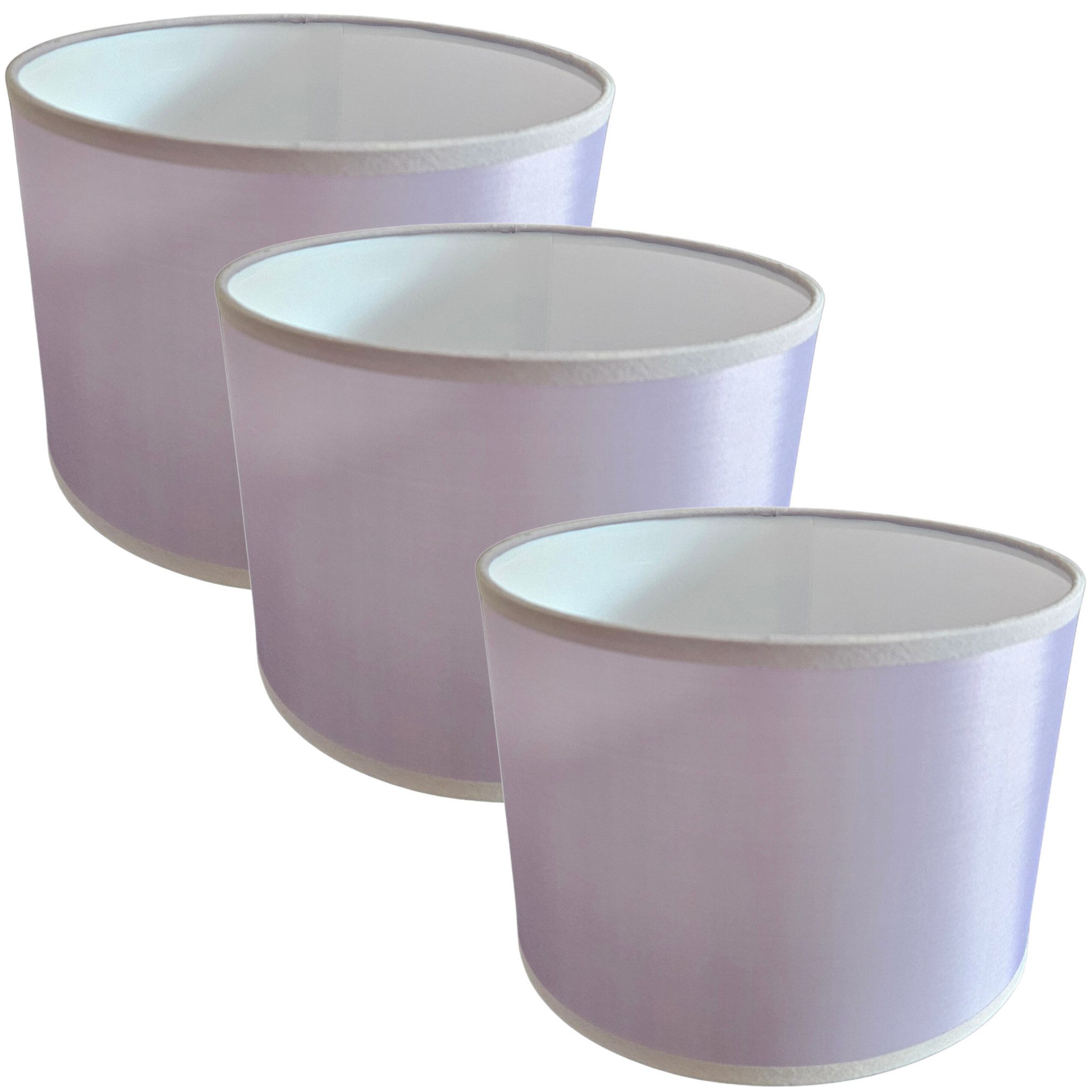 Lichthandel Hoch Lampenschirm Lampenschirm E27 Rund Retro Vintage Silbergrau Stofflampenschirm, Textilschirm Ersatzschirm Stehlampe