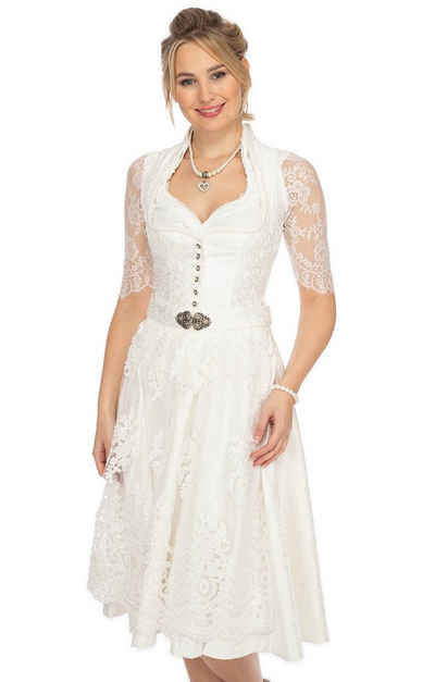 MarJo Dirndl Midi Dirndl 2tlg. 68cm MARIANNA offwhite