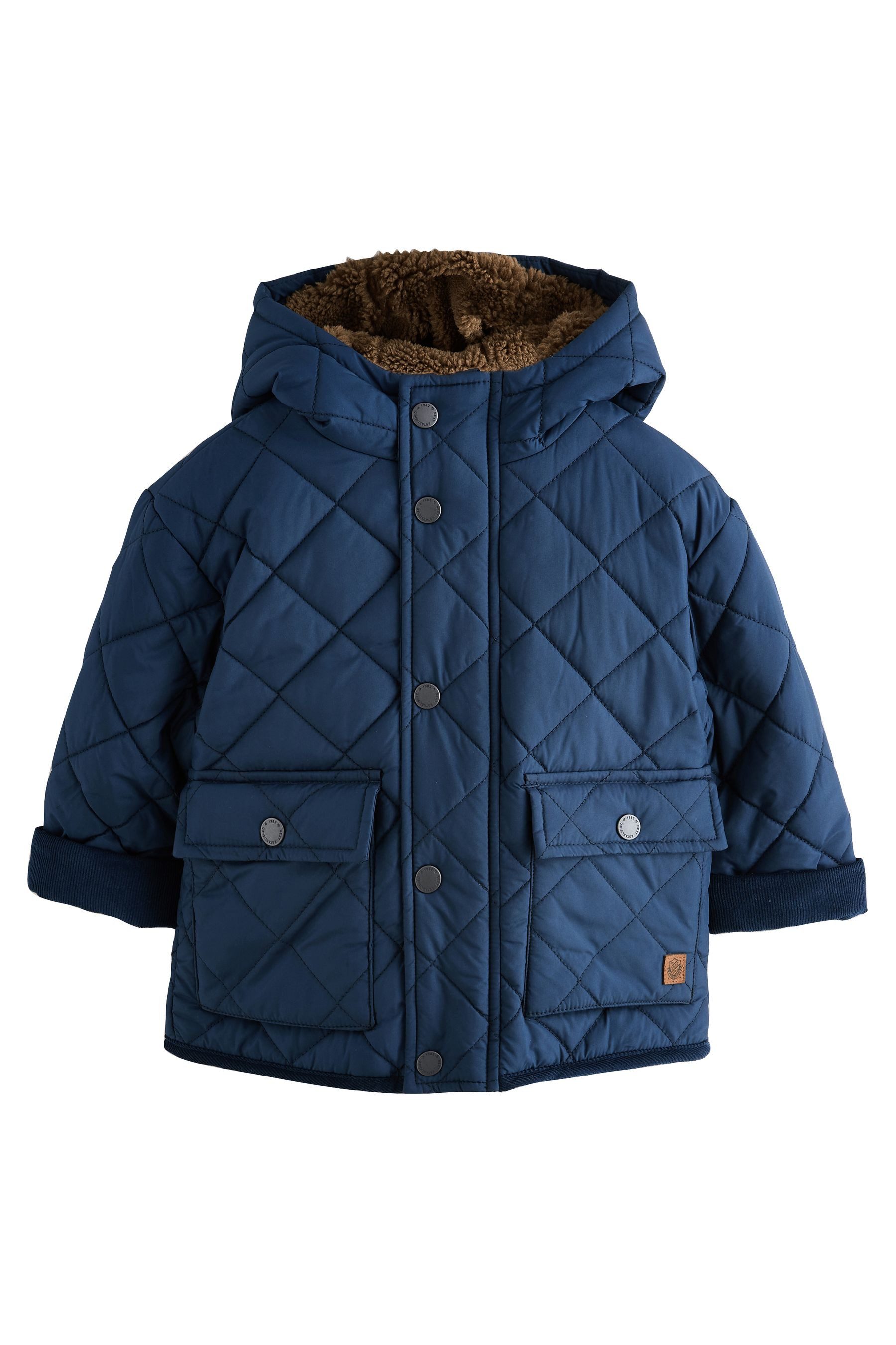 Next Steppjacke Gesteppter Mantel mit Borgfutter günstig online kaufen