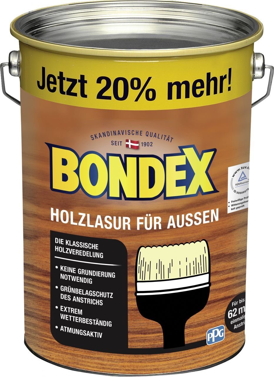 L mahagoni Holzlasur Bondex Bondex für Lasur Außen 4,8